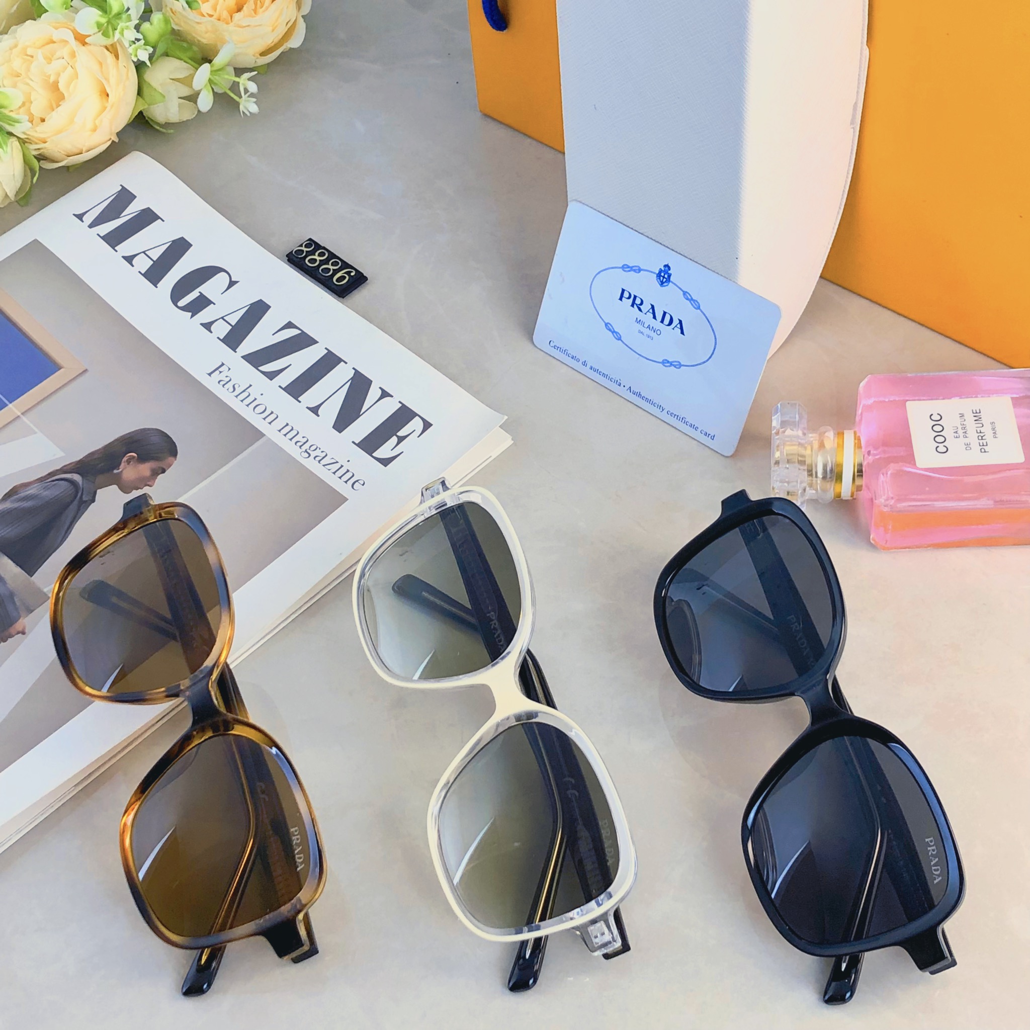 🔥🔥Prad*时尚新款太阳眼镜高品质高质感百搭遮阳潮大气