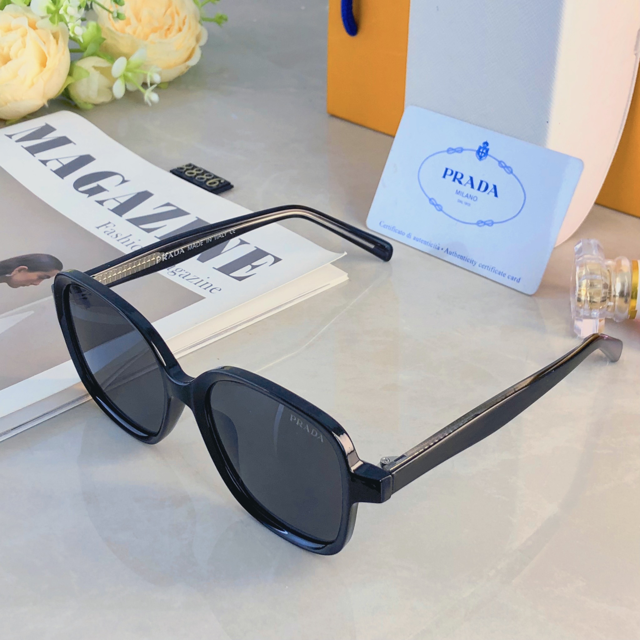 🔥🔥Prad*时尚新款太阳眼镜高品质高质感百搭遮阳潮大气