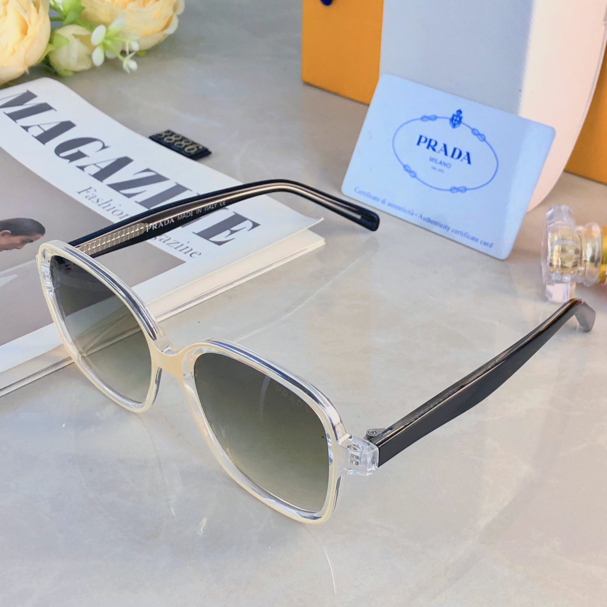 🔥🔥Prad*时尚新款太阳眼镜高品质高质感百搭遮阳潮大气