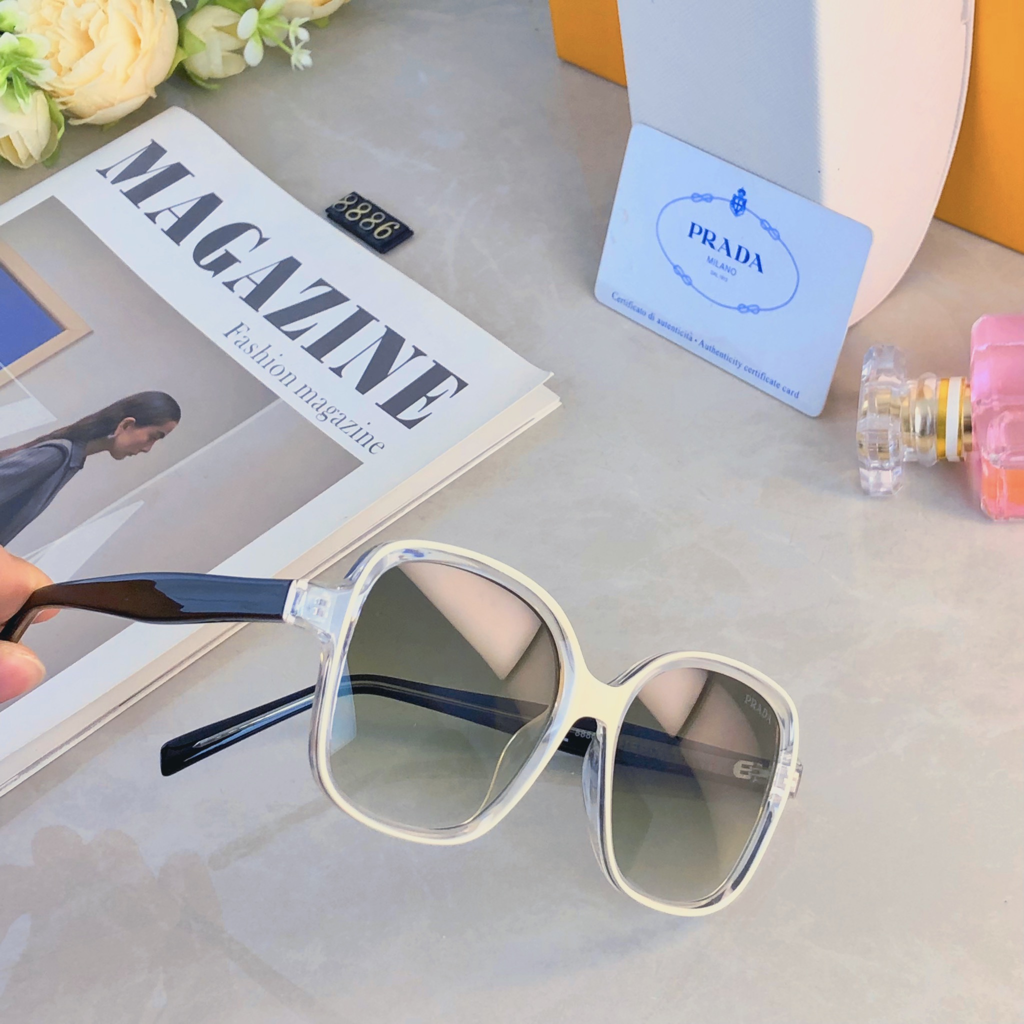 🔥🔥Prad*时尚新款太阳眼镜高品质高质感百搭遮阳潮大气