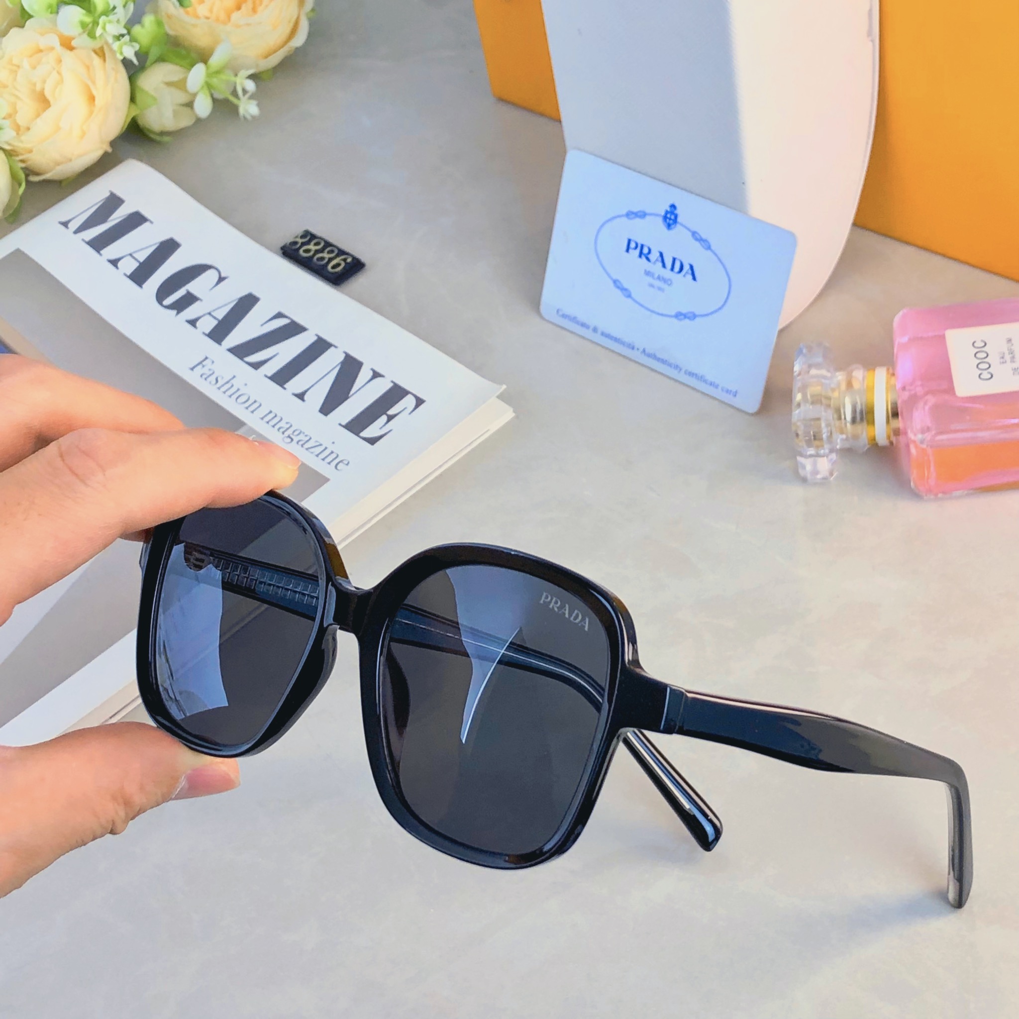 🔥🔥Prad*时尚新款太阳眼镜高品质高质感百搭遮阳潮大气