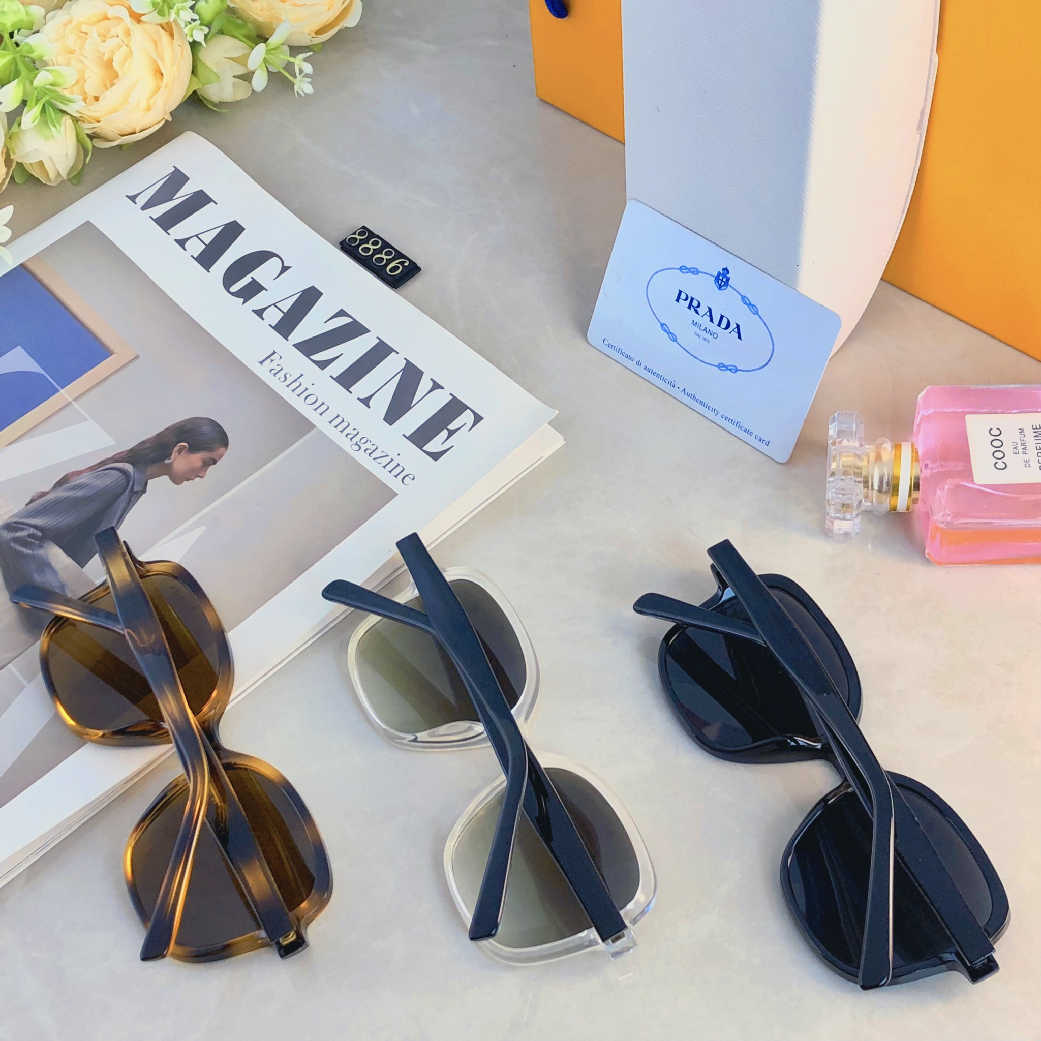 🔥🔥Prad*时尚新款太阳眼镜高品质高质感百搭遮阳潮大气