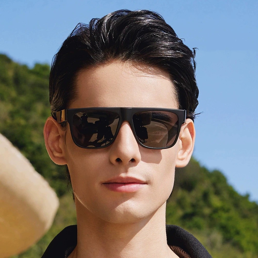 🔥🔥Gucc*新款男生大框太阳镜复古百搭方框墨镜男偏光潮流眼镜