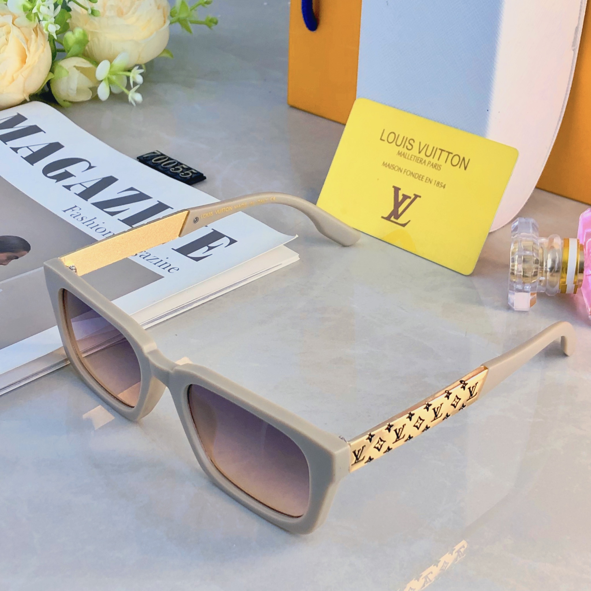 🔥🔥Louis vuitto*时尚太阳镜素颜神器个性防紫外线遮阳墨镜高级ins太阳眼镜
