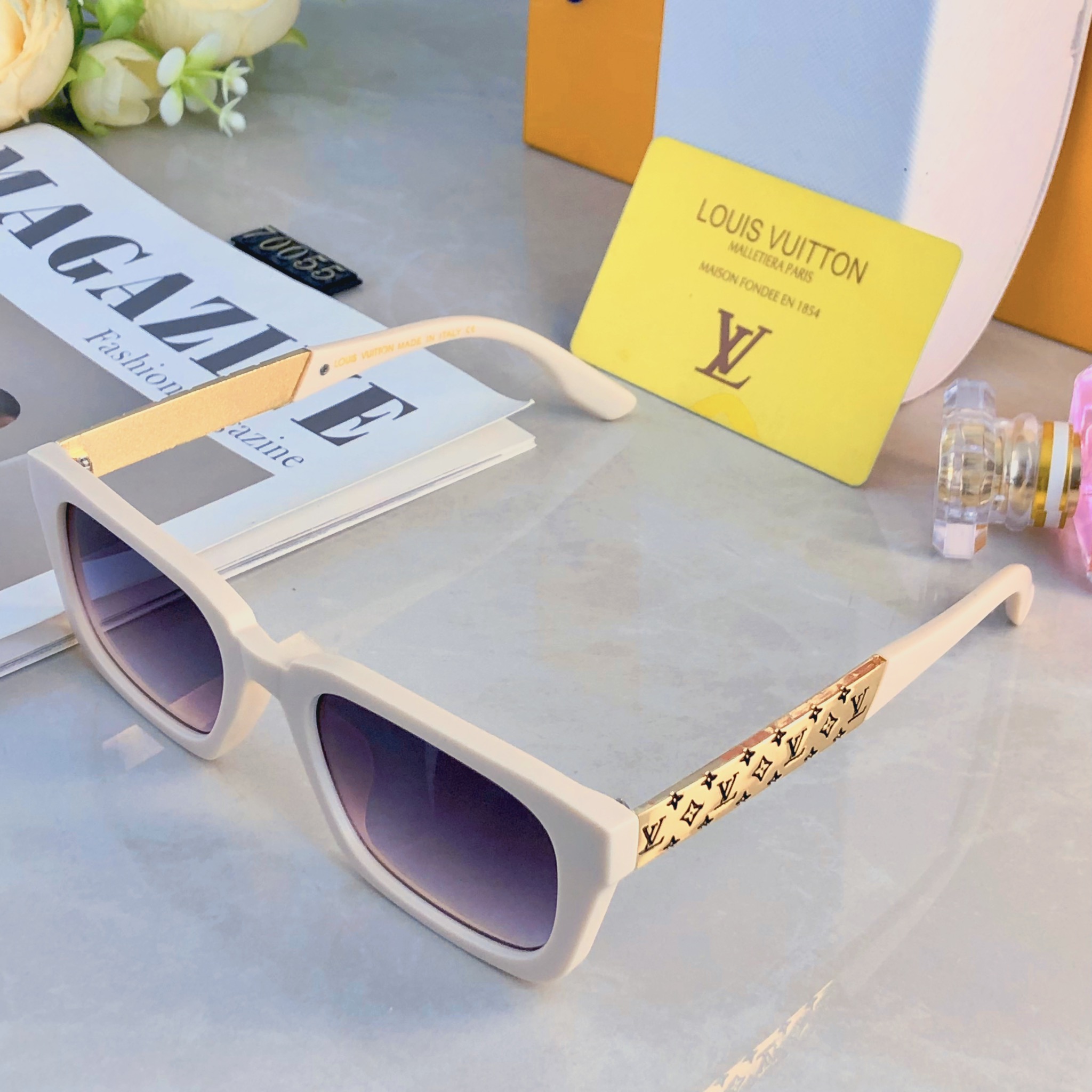 🔥🔥Louis vuitto*时尚太阳镜素颜神器个性防紫外线遮阳墨镜高级ins太阳眼镜
