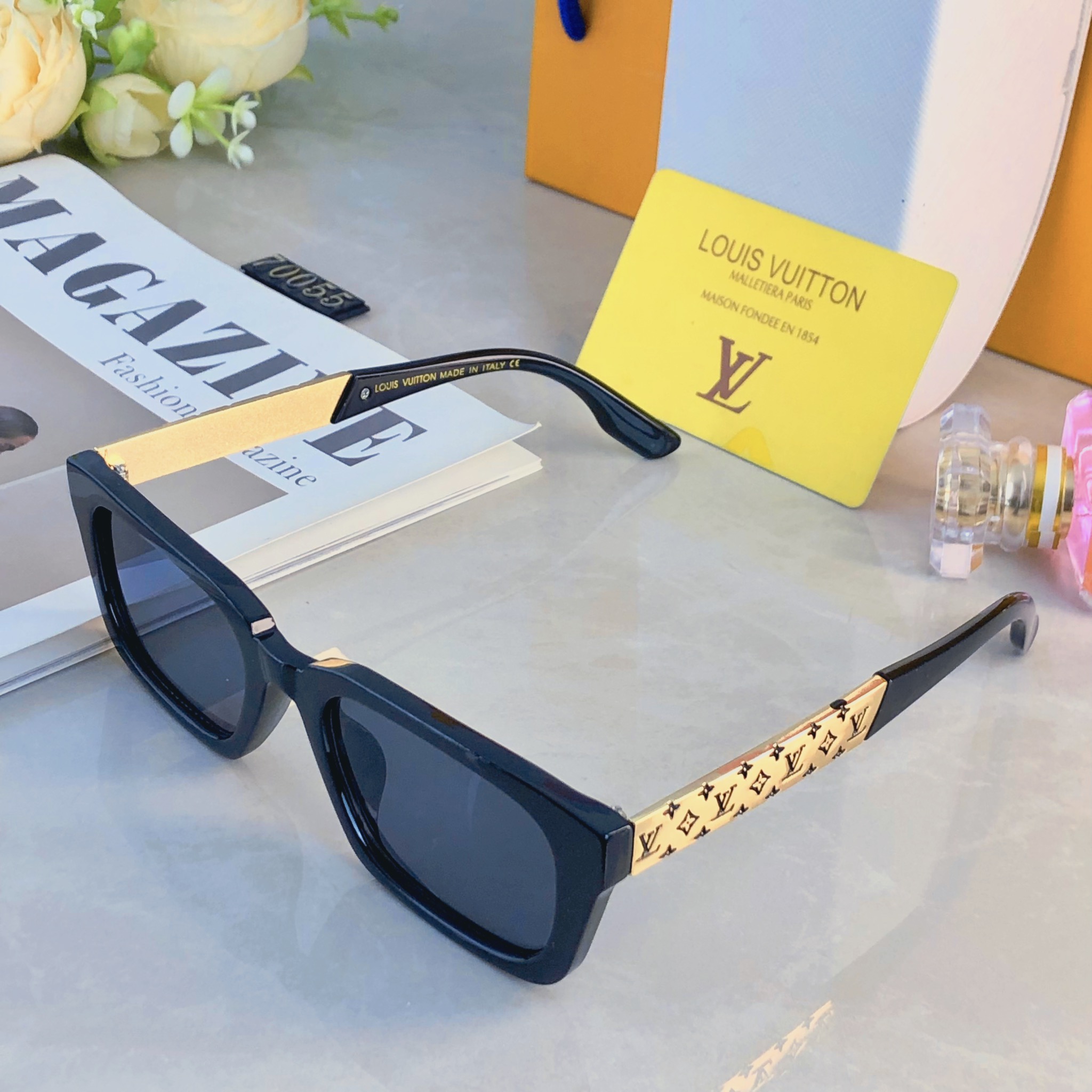 🔥🔥Louis vuitto*时尚太阳镜素颜神器个性防紫外线遮阳墨镜高级ins太阳眼镜