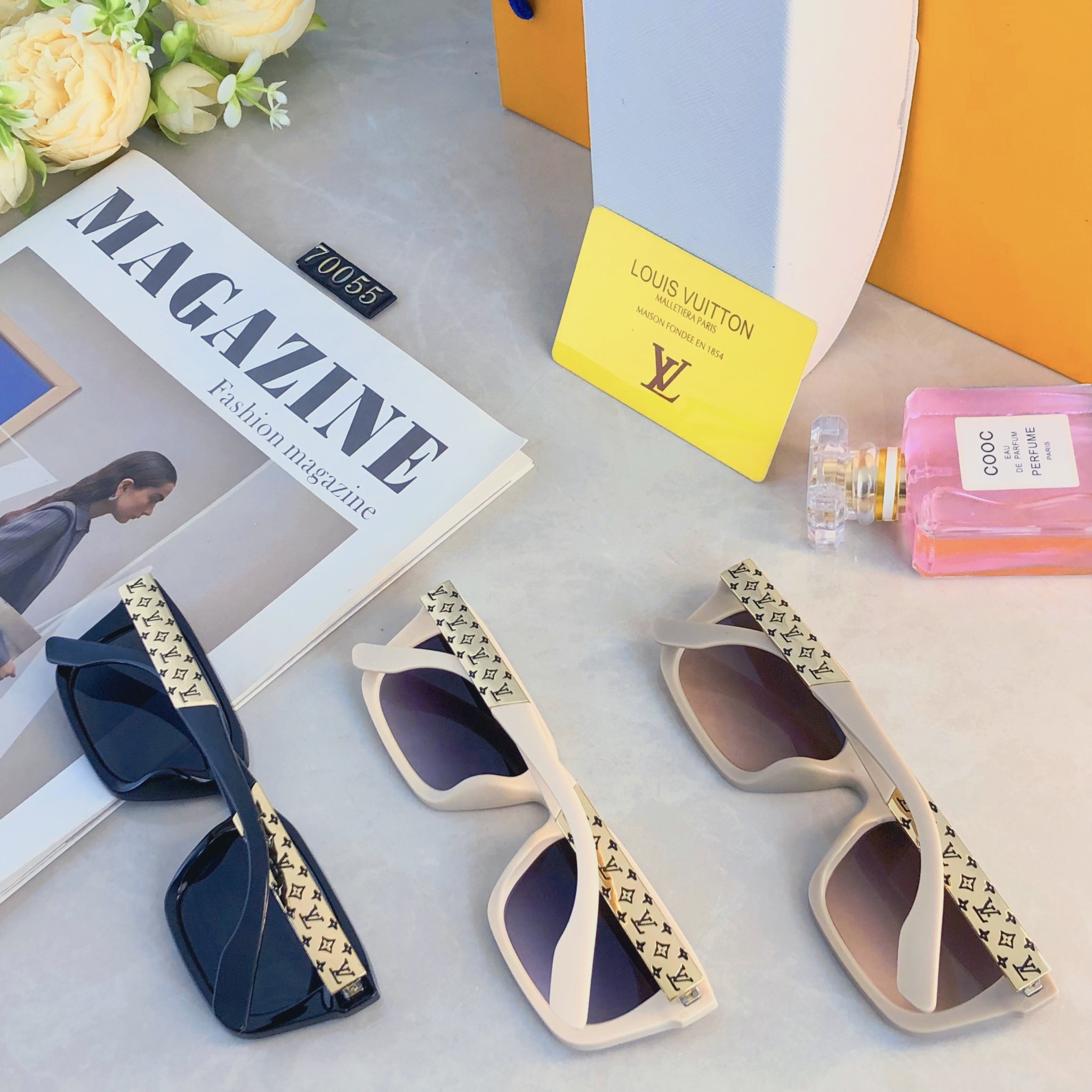 🔥🔥Louis vuitto*时尚太阳镜素颜神器个性防紫外线遮阳墨镜高级ins太阳眼镜