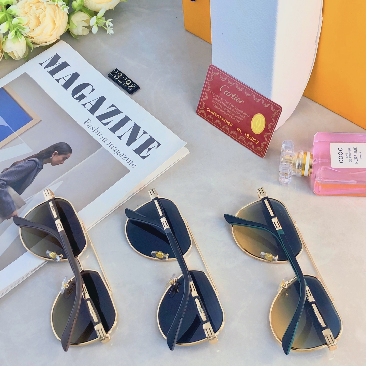 🔥🔥Cartie*双梁轻奢感时尚多边形墨镜金属欧美休闲度假太阳眼镜聚会