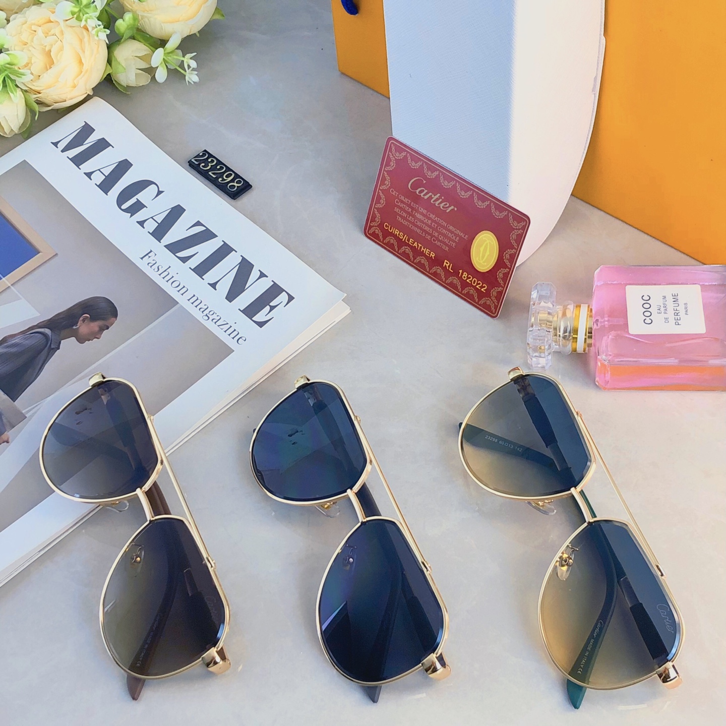 🔥🔥Cartie*双梁轻奢感时尚多边形墨镜金属欧美休闲度假太阳眼镜聚会