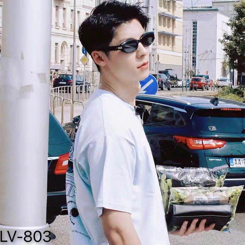 。。Louis vuitto*猫眼复古小框墨镜男款高级感痞帅眼镜偏光防紫外线太阳镜女潮