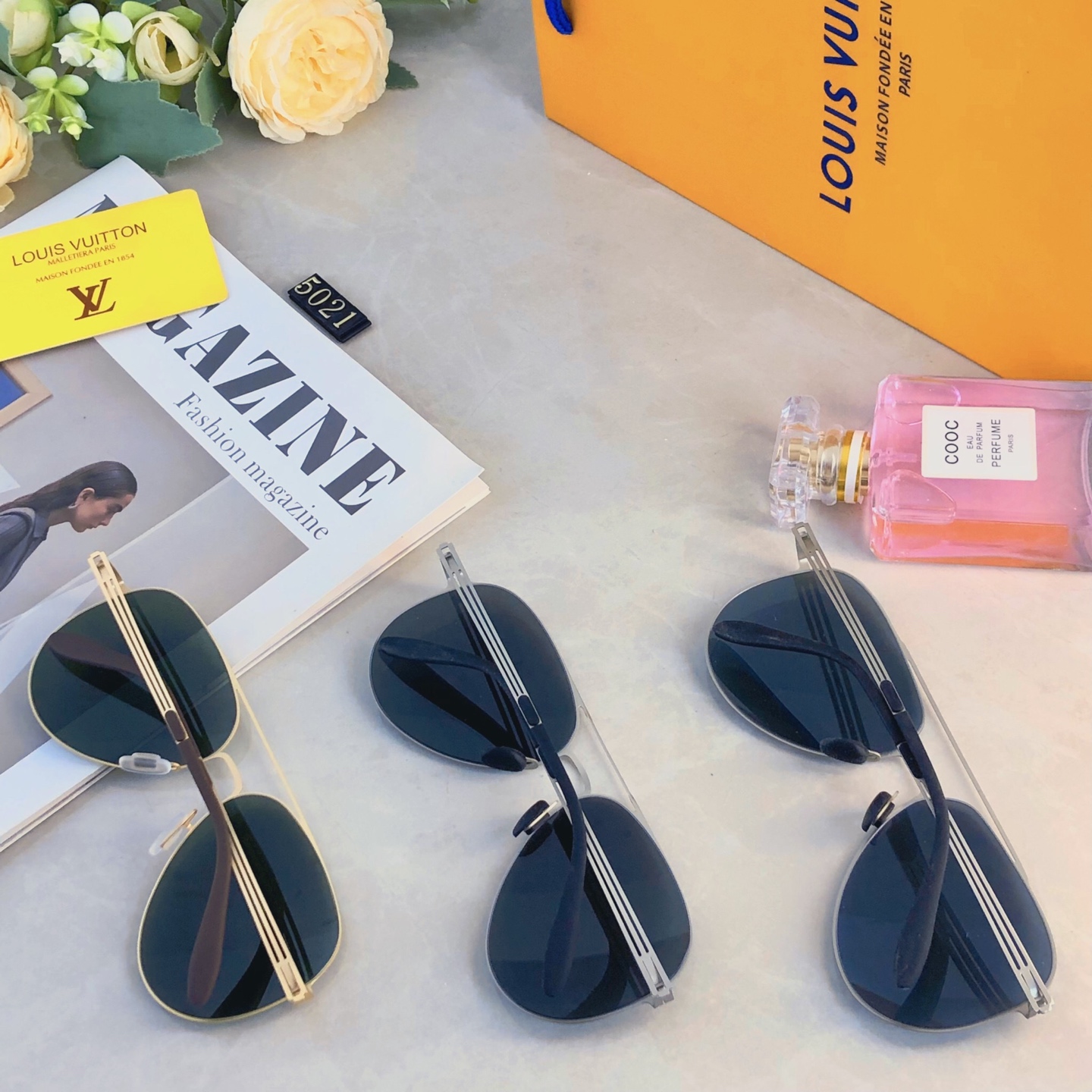 。。Louis vuitto*经典尼龙偏光不锈钢墨镜 复古飞行员墨镜超弹无螺丝蛤蟆镜男潮