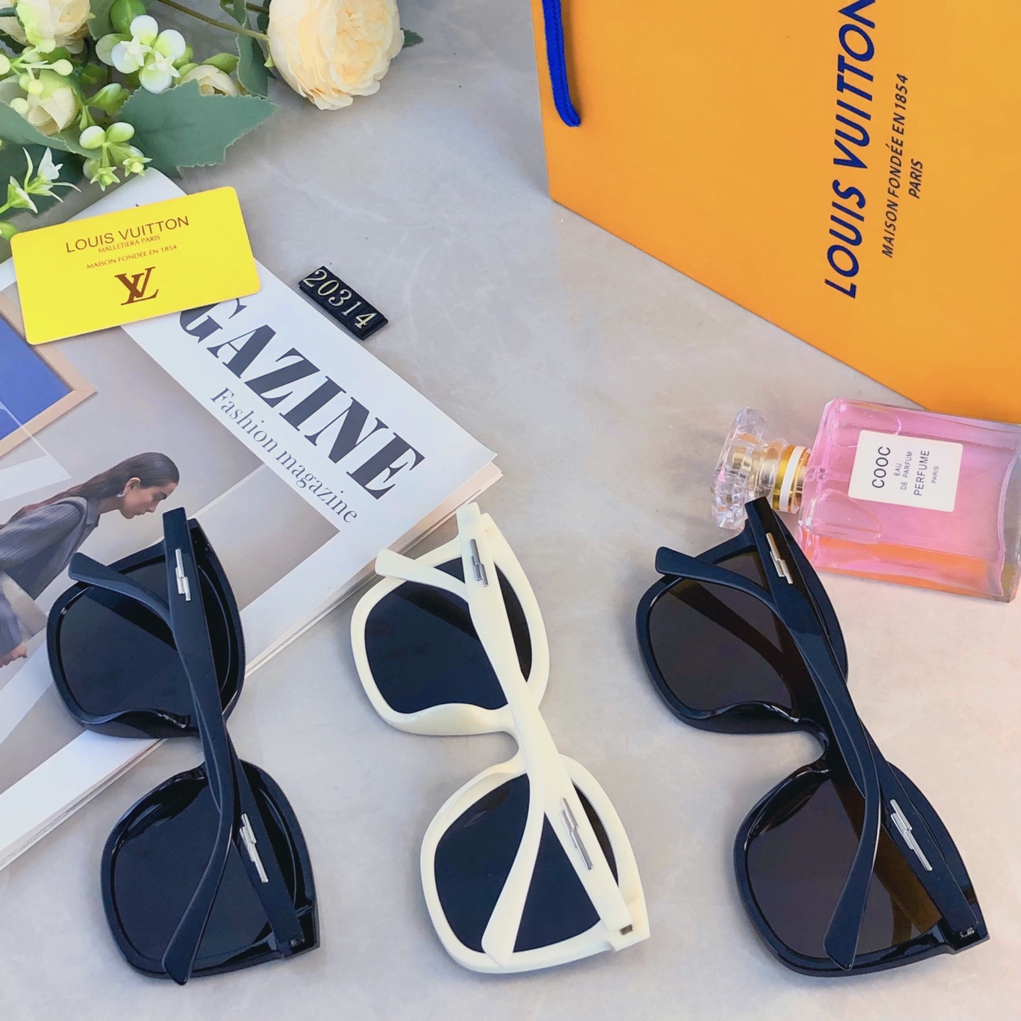 。。Louis vuitto*2026新款墨镜明星网红女偏光太阳镜时尚潮圆脸大框男防紫外线眼镜