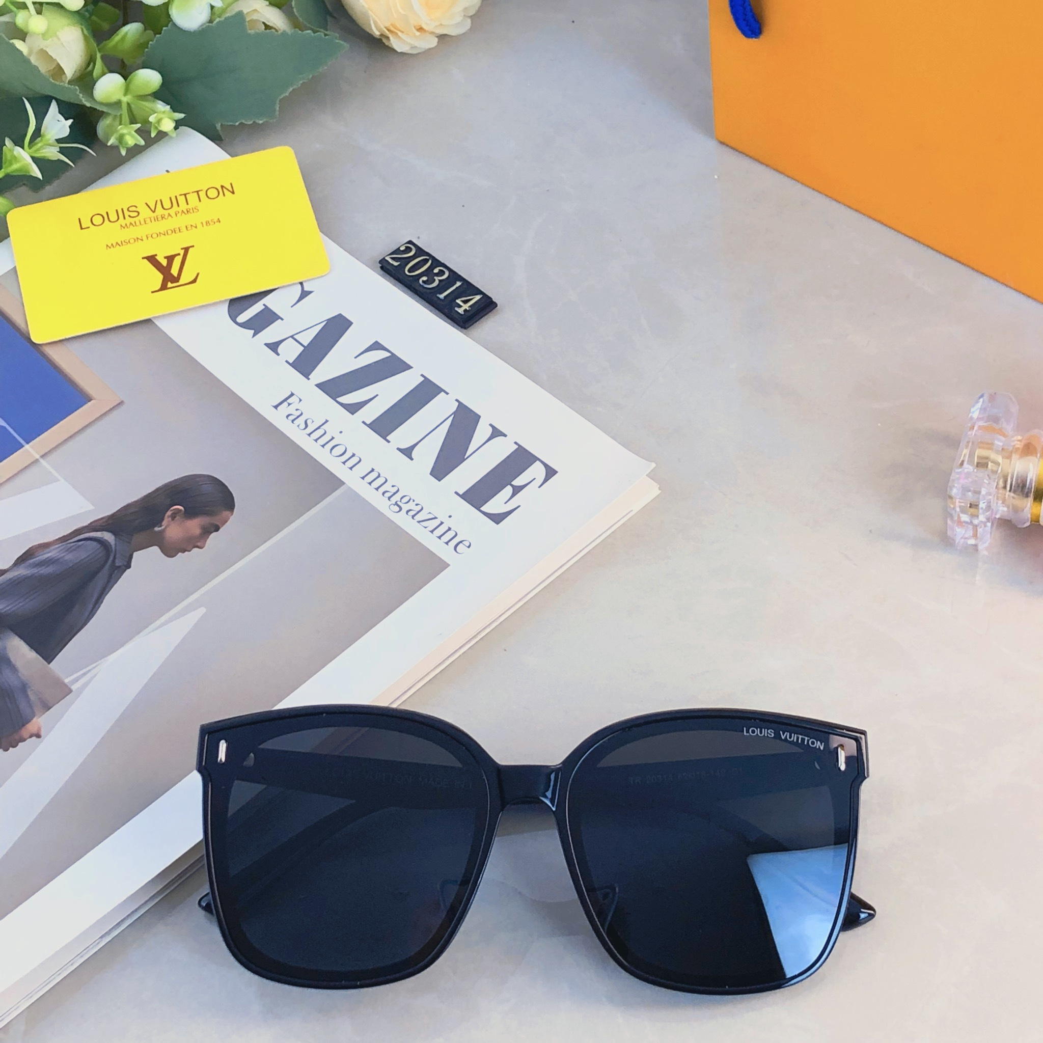 。。Louis vuitto*2026新款墨镜明星网红女偏光太阳镜时尚潮圆脸大框男防紫外线眼镜