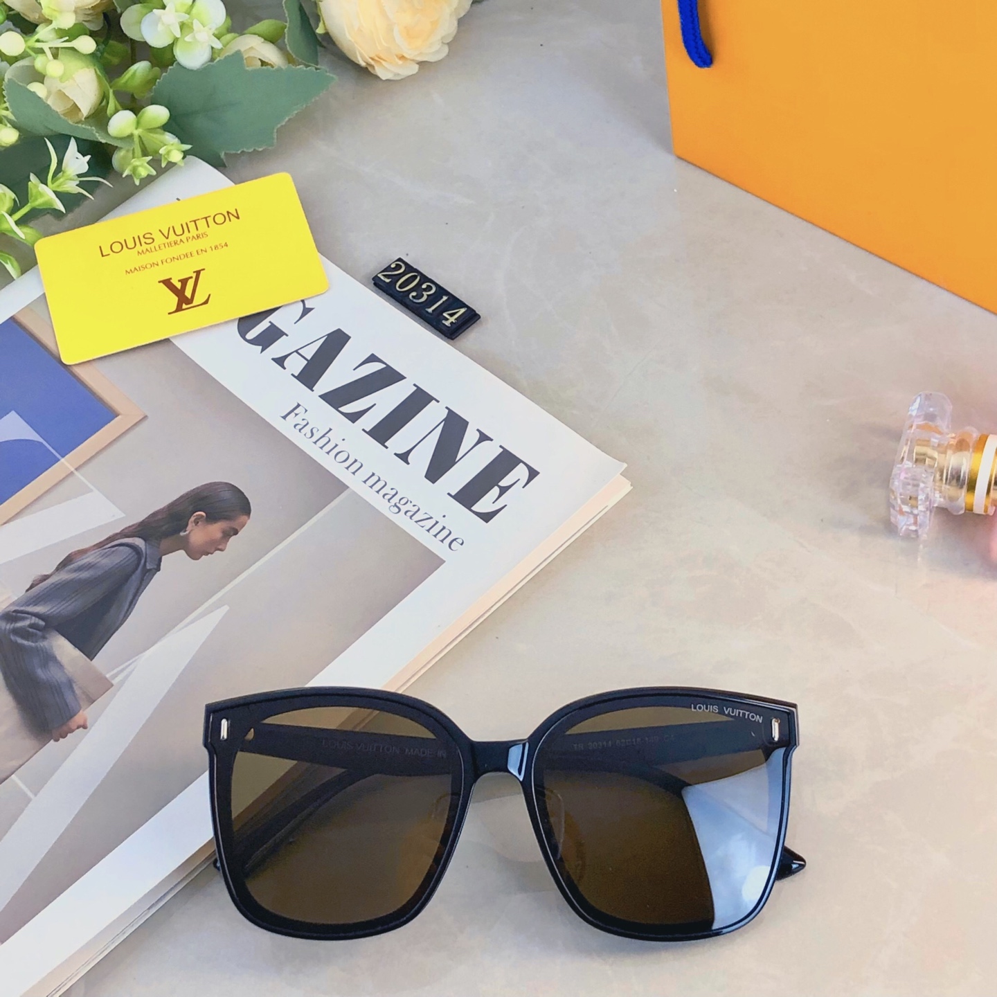 。。Louis vuitto*2026新款墨镜明星网红女偏光太阳镜时尚潮圆脸大框男防紫外线眼镜