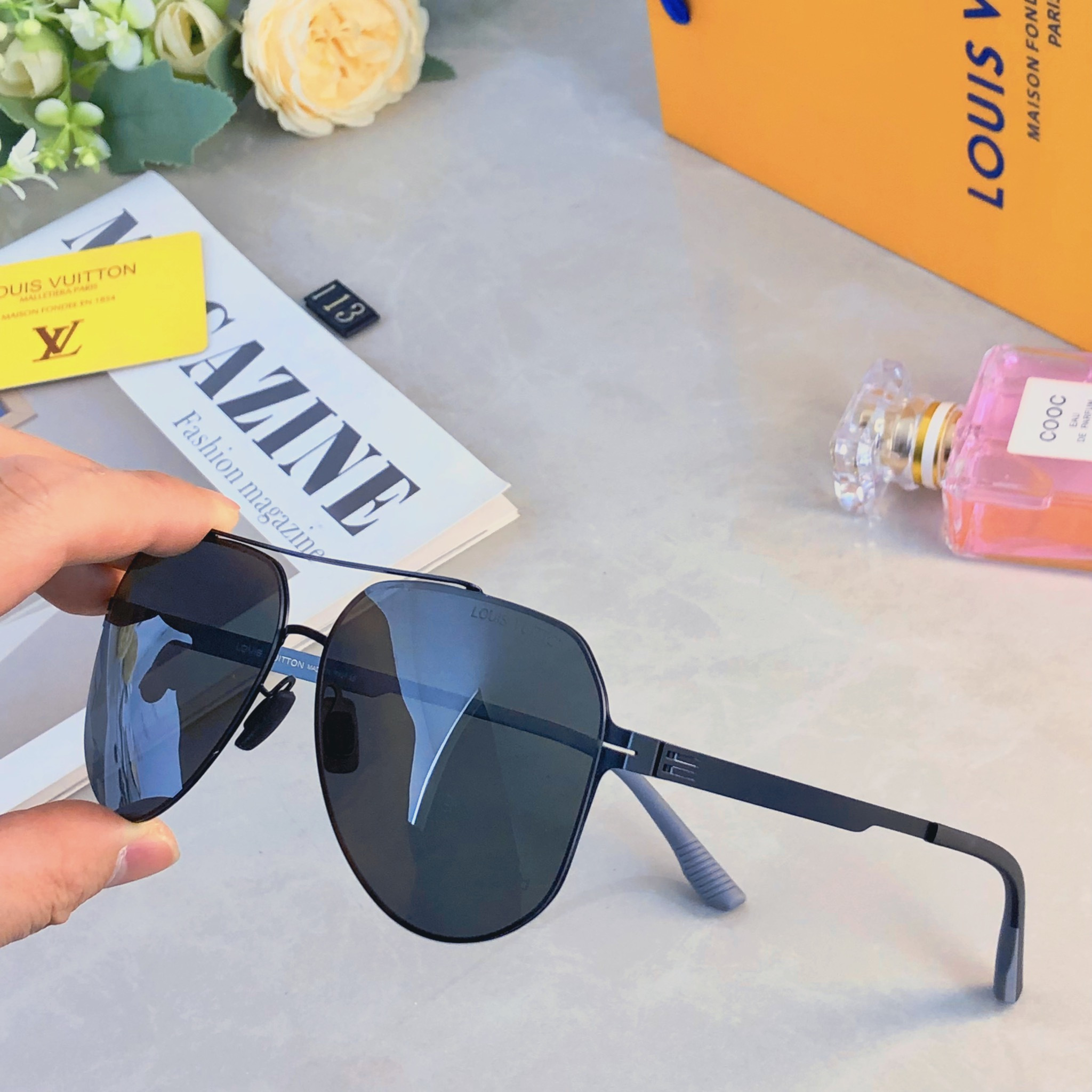 。。Louis vuitto*高清尼龙偏光太阳镜无焊接一体超轻无螺丝眼镜墨镜