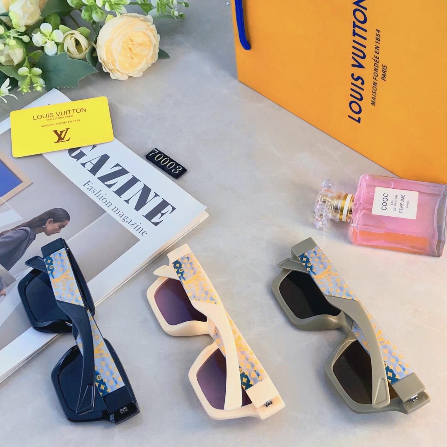 。。Louis vuitto*ins风网红方框墨镜明星同款太阳镜欧美潮人复古嘻哈街拍眼镜