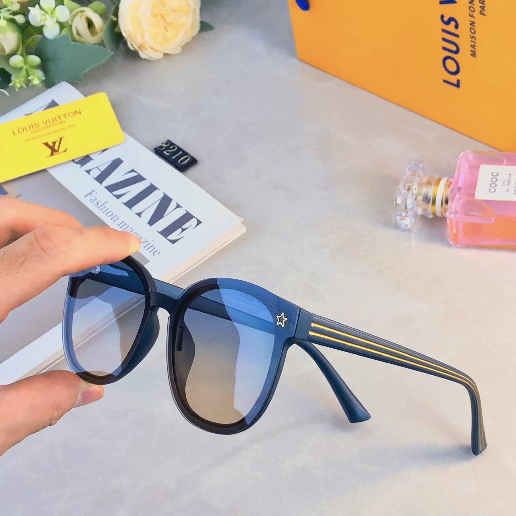 。。Louis vuitto*2026网红ins小红书墨镜女防紫外线个性街拍太阳眼镜韩版