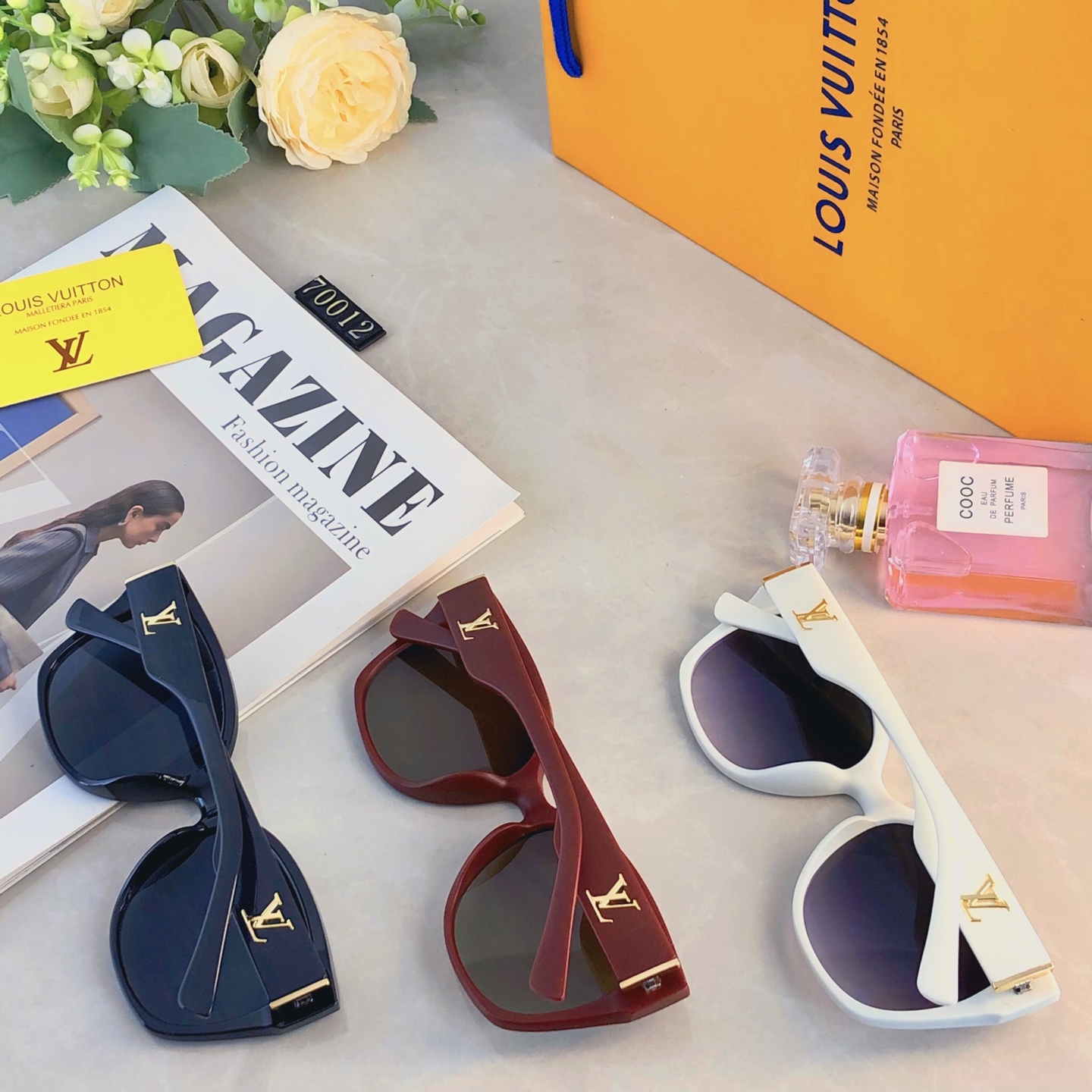 。。Louis vuitto*欧美甜酷辣妹黑色圆框墨镜女圆脸显瘦网红大框高级感显气质太阳镜