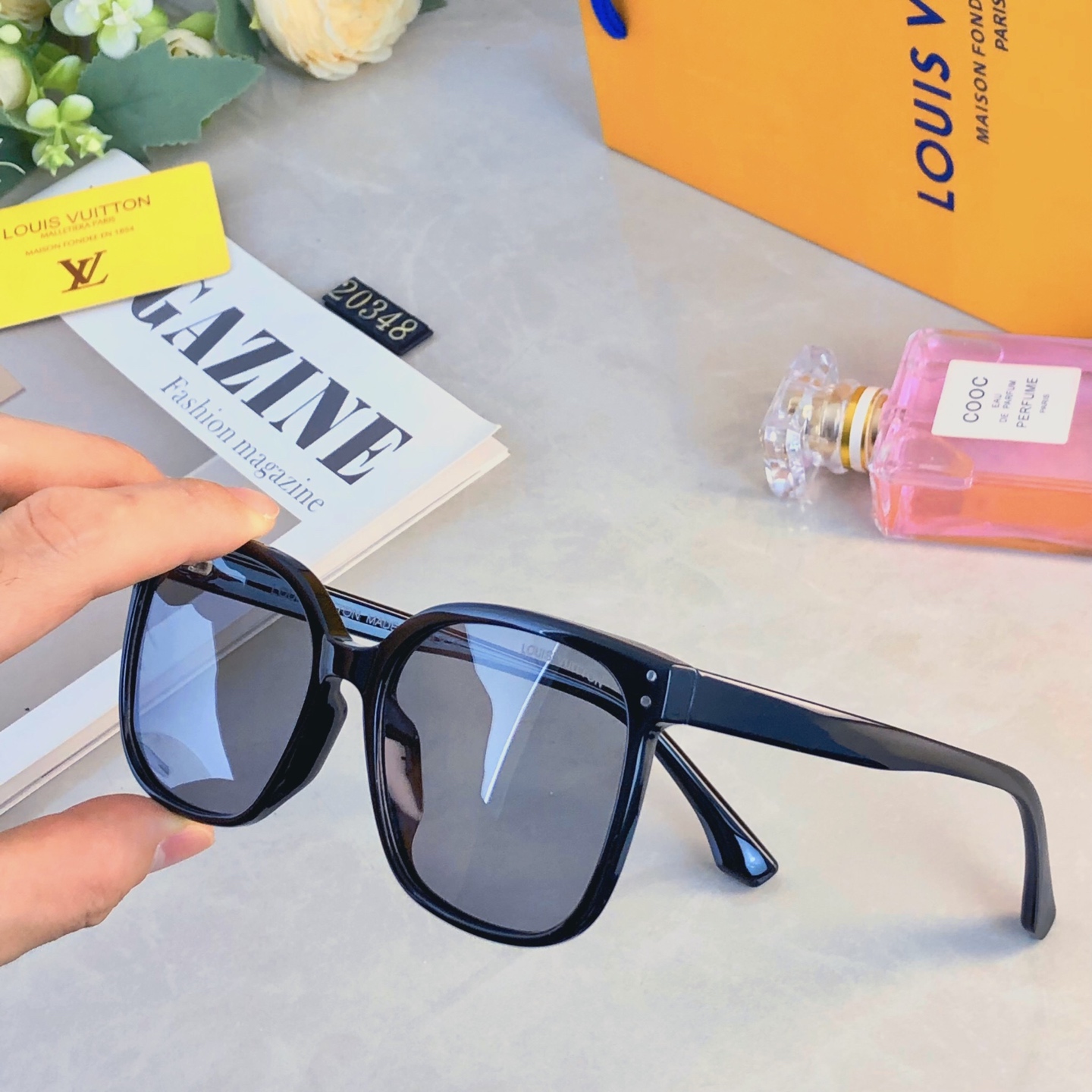 。。Louis vuitto*太阳镜墨镜眼镜大框时尚潮流个性网红同款遮阳墨镜男女开车遮阳