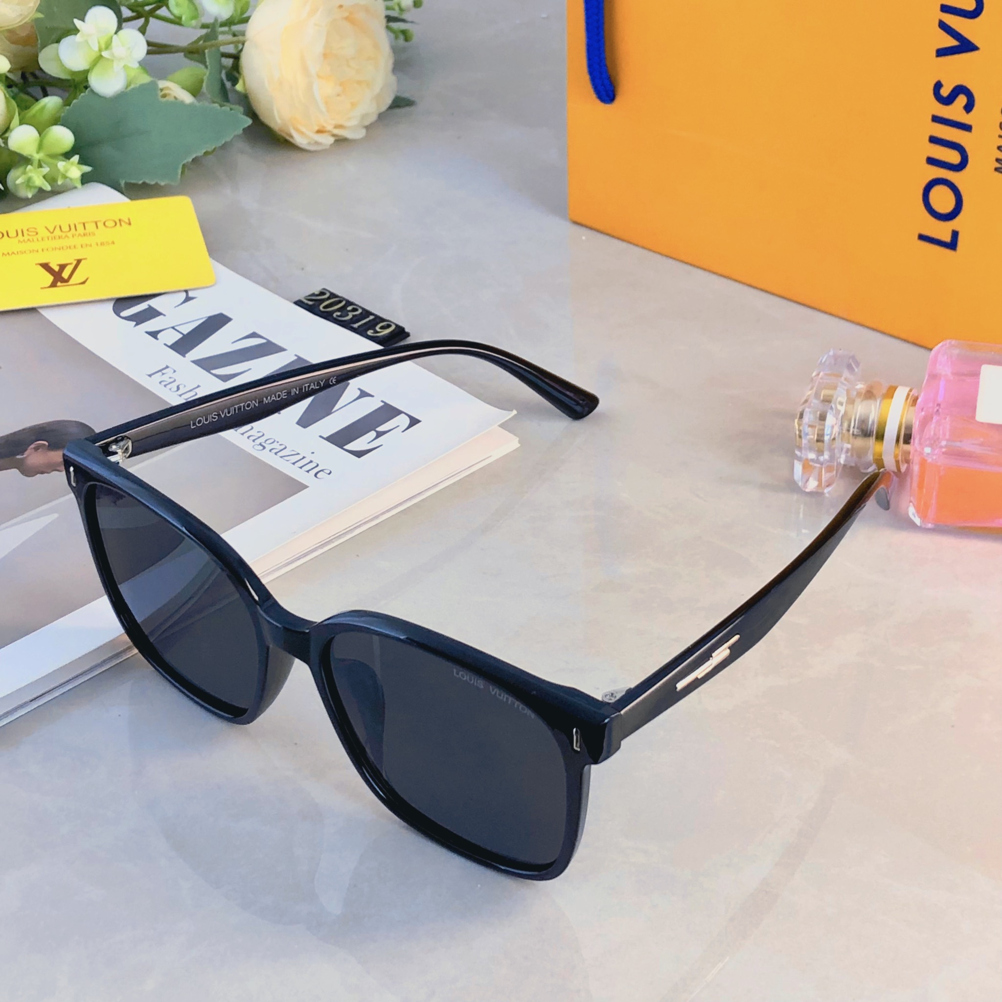 。。Louis vuitto*墨镜女2026新款高级感凹造型方形大框太阳镜男时尚大脸防紫外线
