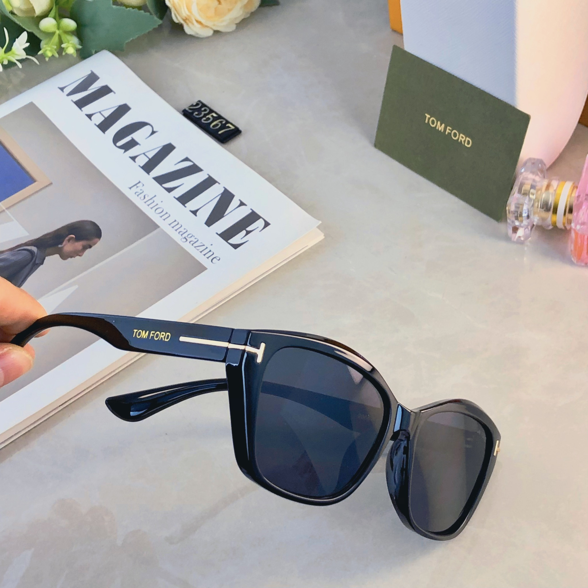 。。Tom For*2026新款复古辣妹个性墨镜女ins网红街拍百搭显瘦太阳镜男潮
