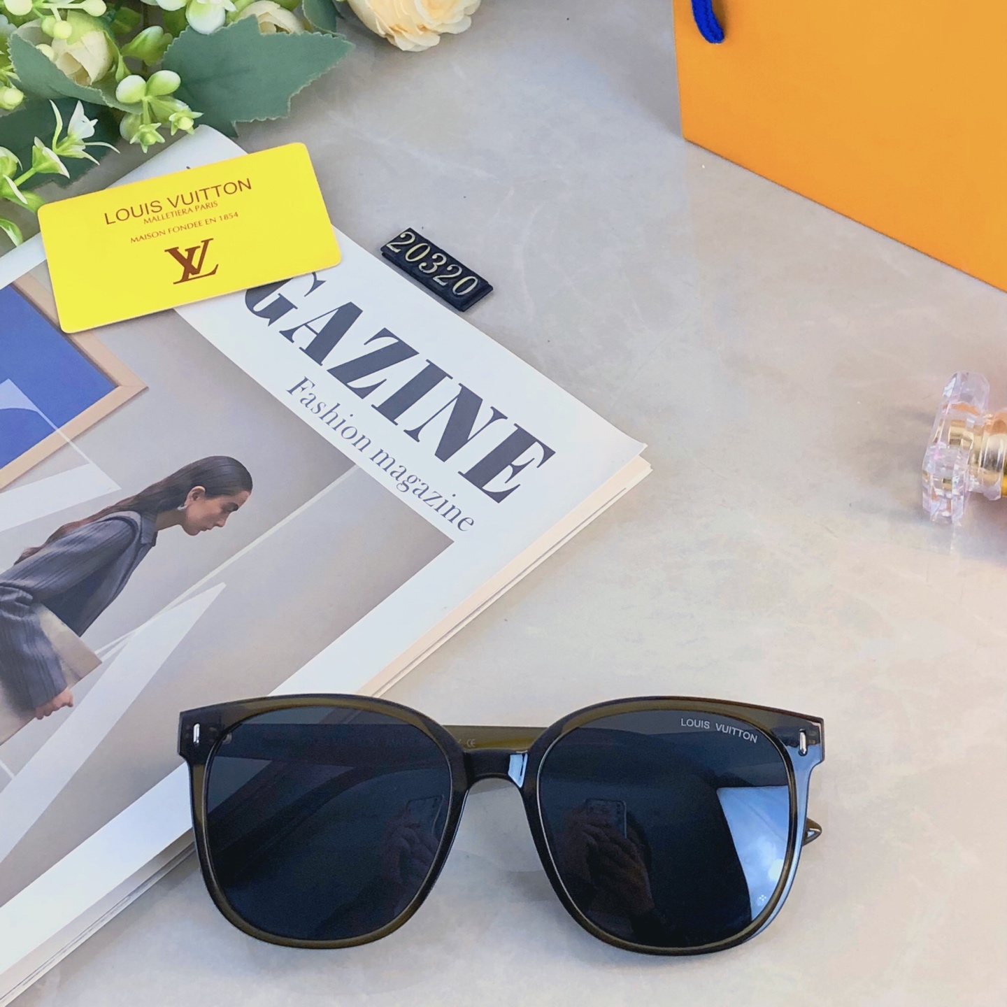 。。Louis vuitto*韩版大框显瘦偏光太阳镜潮流男女网红素颜高级感防紫外线墨镜