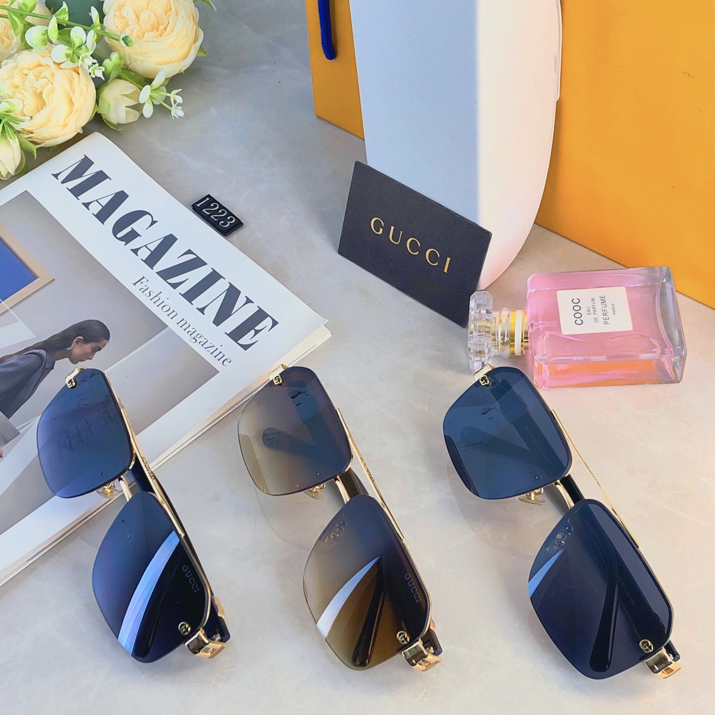 。。Gucc*复古痞帅男士双梁金属墨镜高端商务风格UV400防晒防紫外线太阳镜