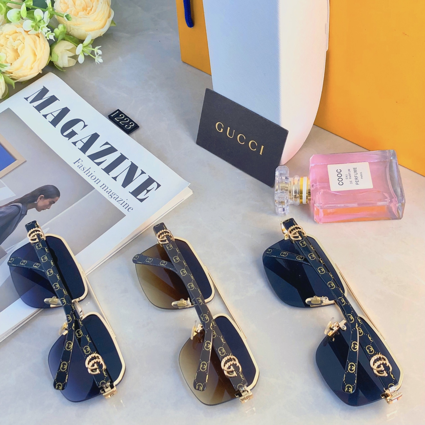 。。Gucc*复古痞帅男士双梁金属墨镜高端商务风格UV400防晒防紫外线太阳镜