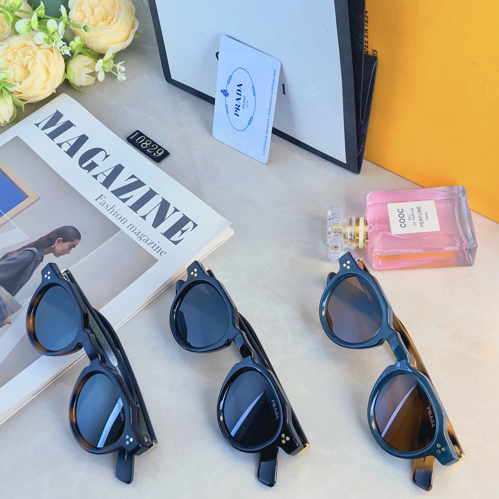 。。Prad*日系复古多边形眼镜休闲眼镜防紫外线太阳眼镜欧美墨镜