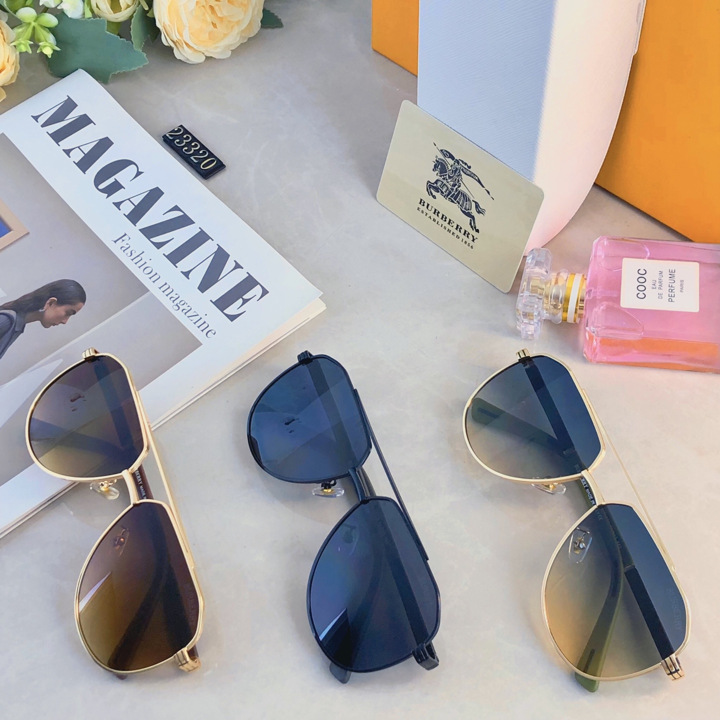 。。Burberr*2026新款太阳镜潮流时尚遮阳墨镜防紫外线