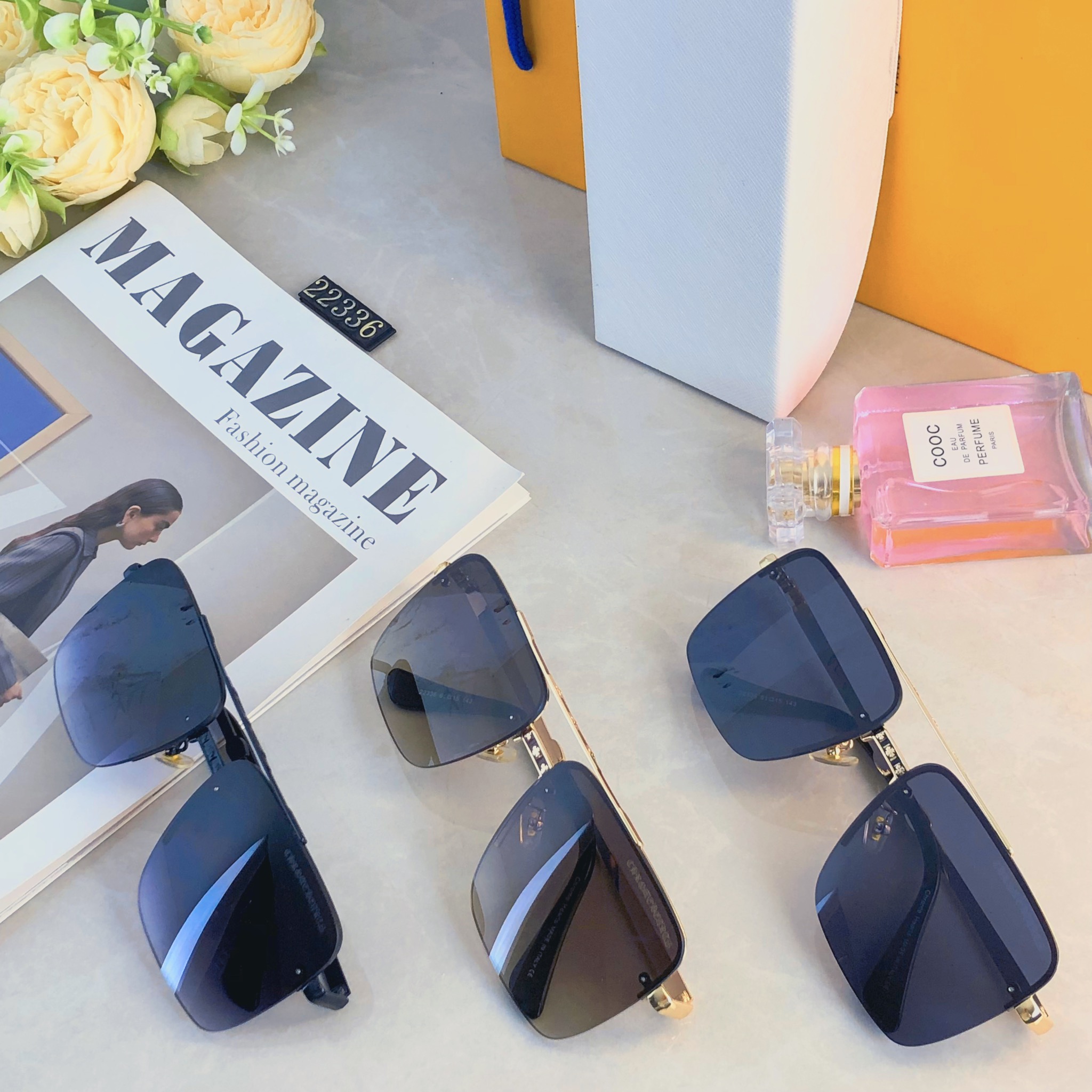 。。克罗心2026年新款金属框架墨镜男复古街拍凹造型防紫外线太阳镜