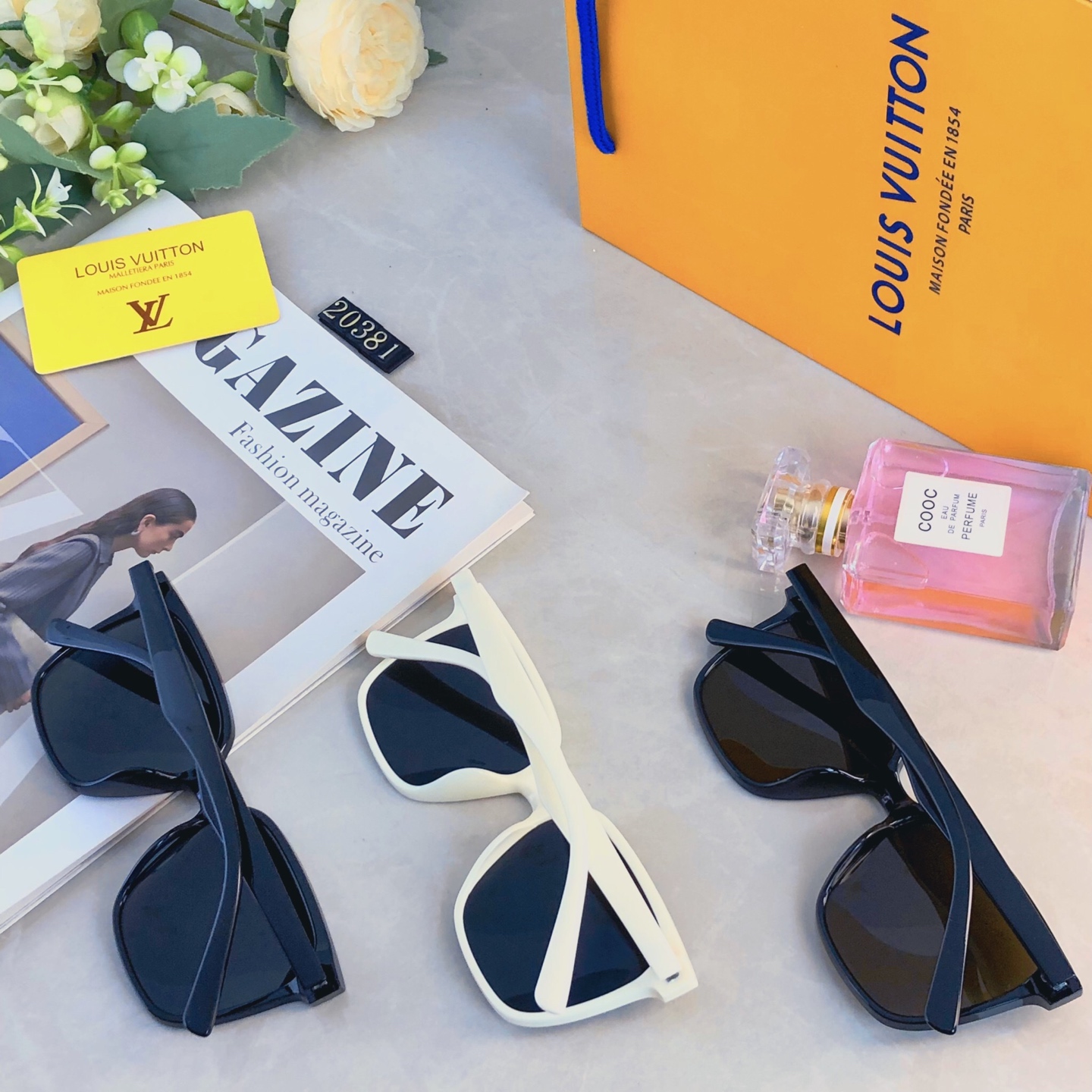 。。Louis vuitto*眼镜百搭墨镜大框高清防晒遮阳太阳眼镜方圆脸显脸小素颜墨镜