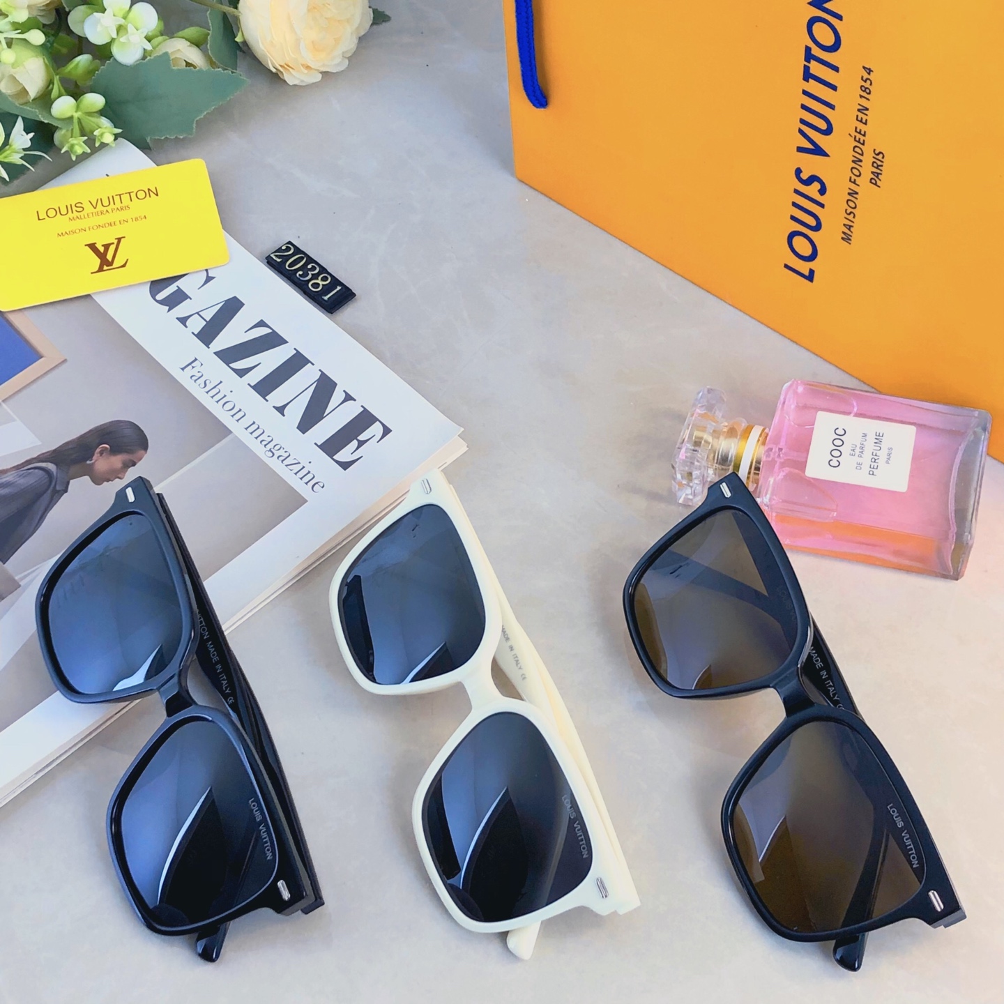 。。Louis vuitto*眼镜百搭墨镜大框高清防晒遮阳太阳眼镜方圆脸显脸小素颜墨镜