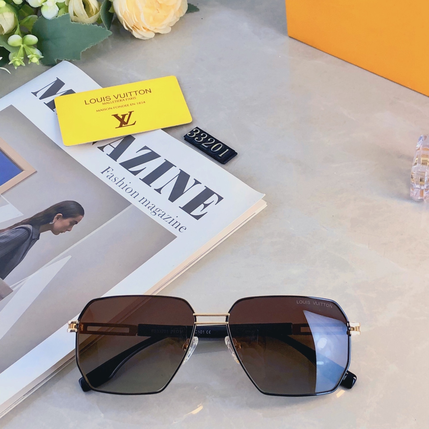 。。Louis vuitto*欧美时尚金属多边形个性复古高级太阳镜跨境户外驾驶墨镜