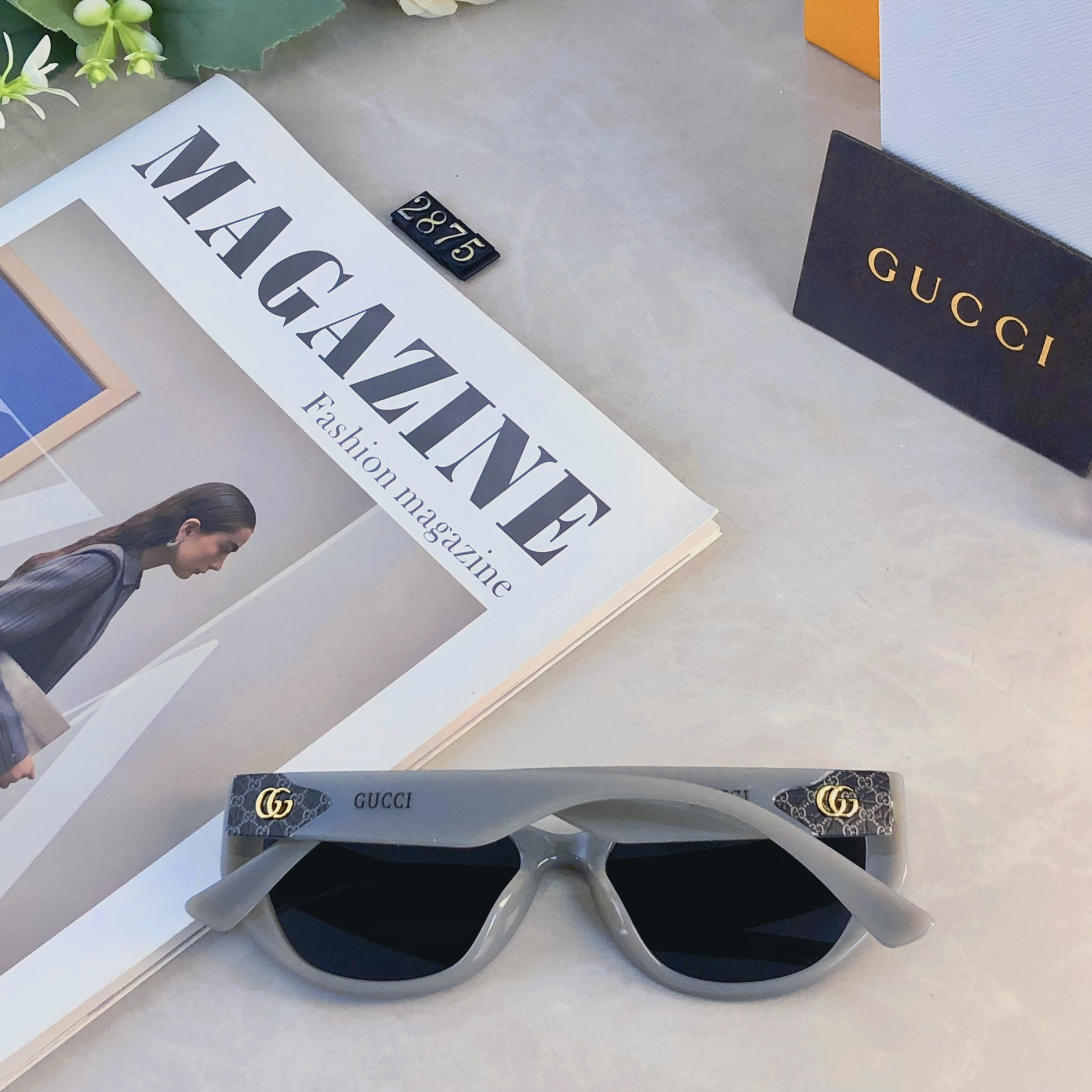 。。Gucc*复古时尚潮流太阳镜高品质新款跨境个性街拍女士墨镜