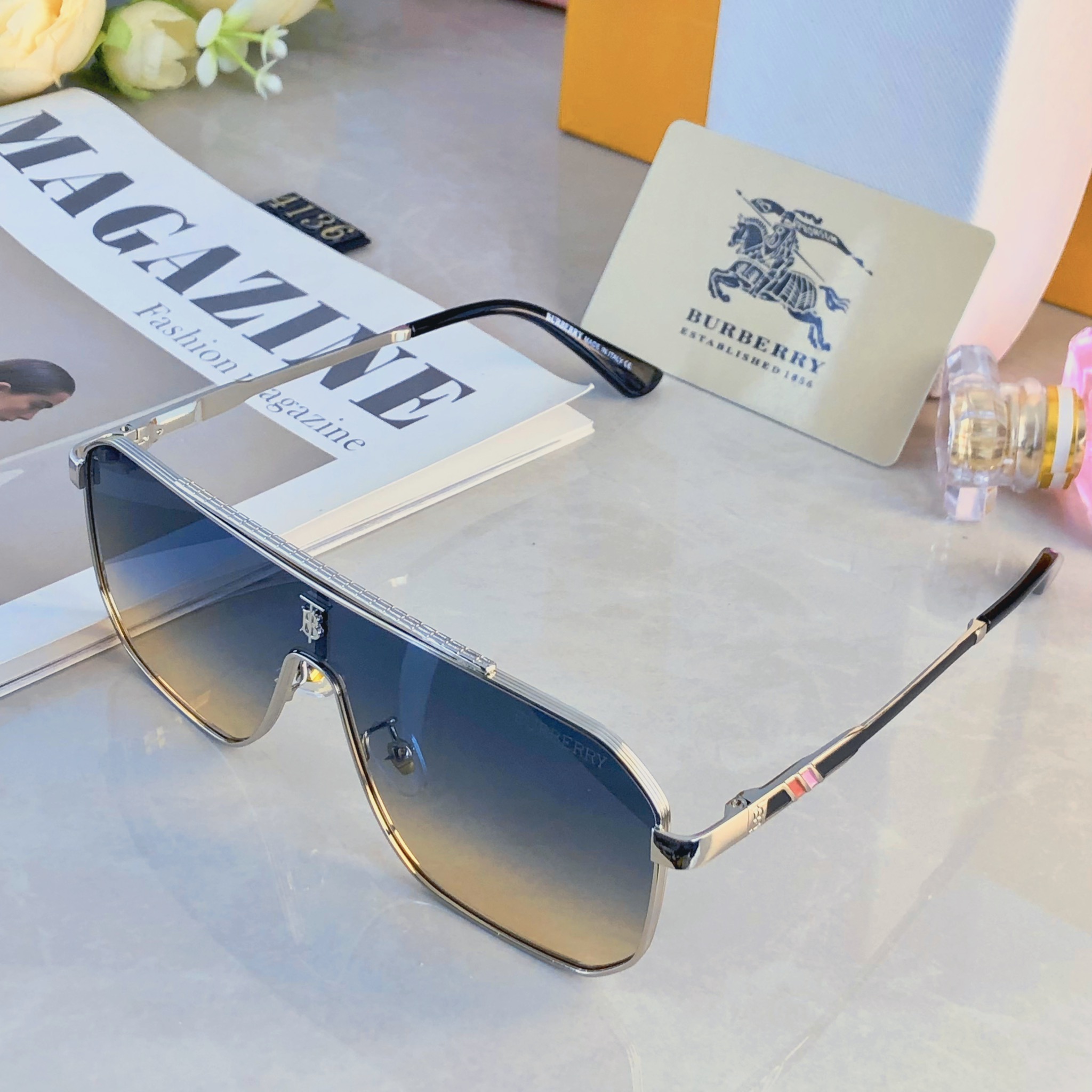 。。Burberr*韩版多边形墨镜男显脸小超酷时尚开车太阳镜女潮街拍防紫外线