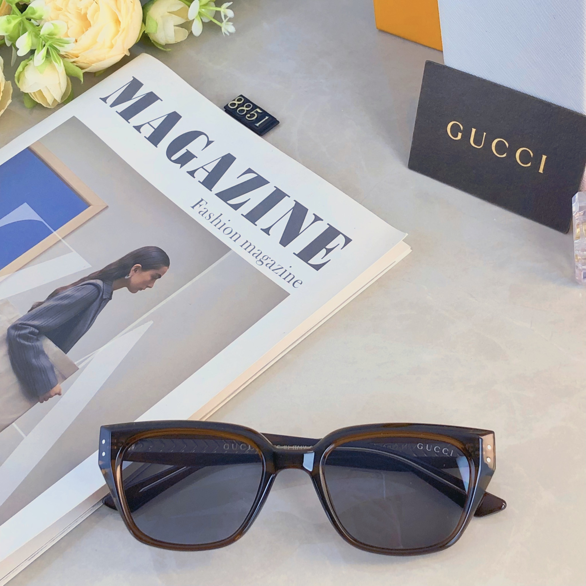 。。Gucc*ins太阳镜超酷墨镜男女度假遮阳眼镜大脸显瘦