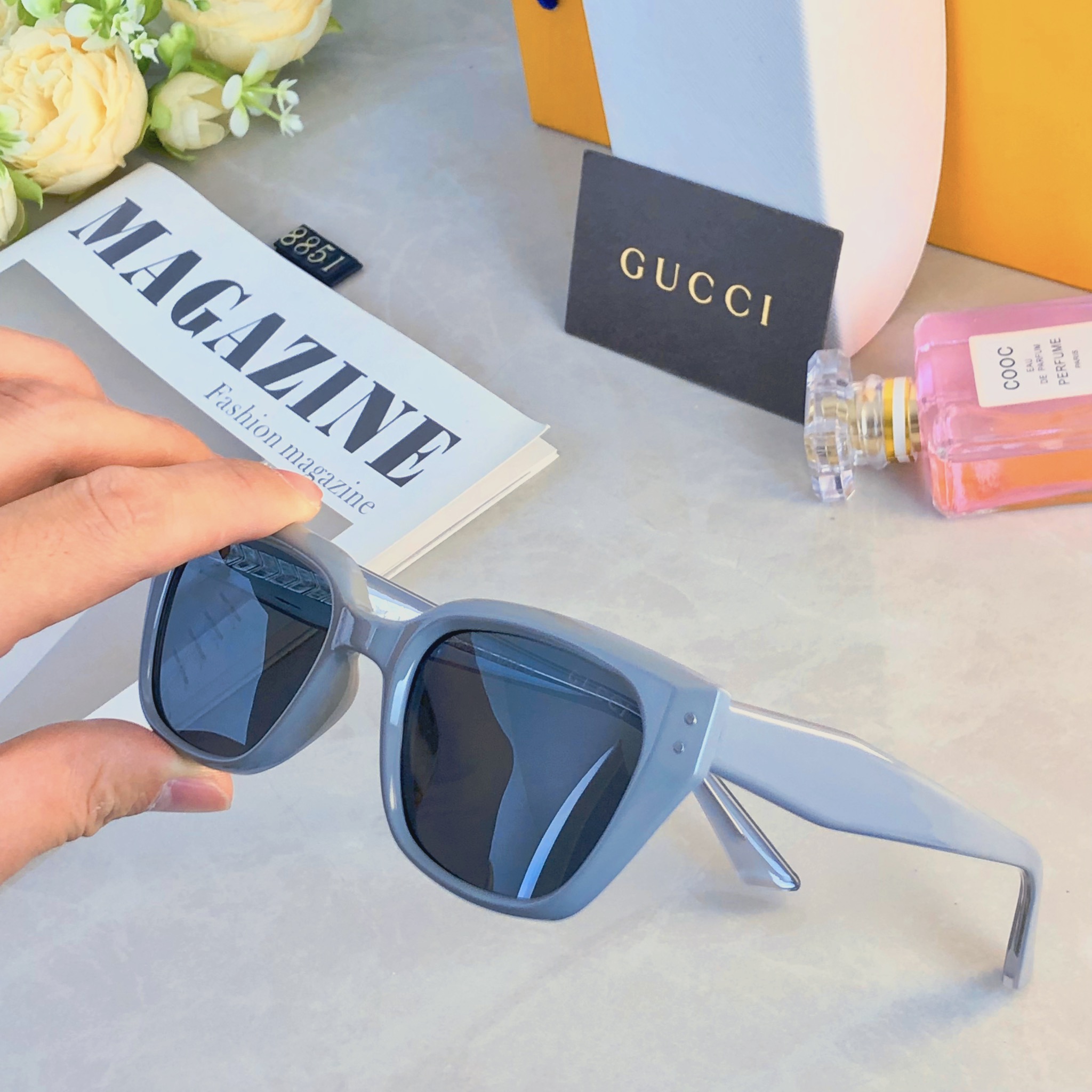 。。Gucc*ins太阳镜超酷墨镜男女度假遮阳眼镜大脸显瘦