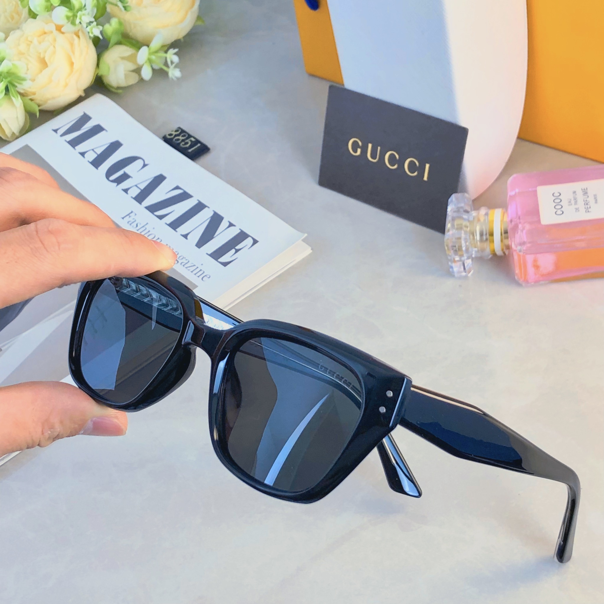 。。Gucc*ins太阳镜超酷墨镜男女度假遮阳眼镜大脸显瘦