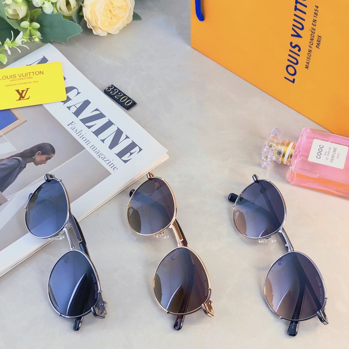 。。Louis vuitto*欧美复古潮流墨镜女偏光金属遮阳太阳镜防晒防紫外线眼镜