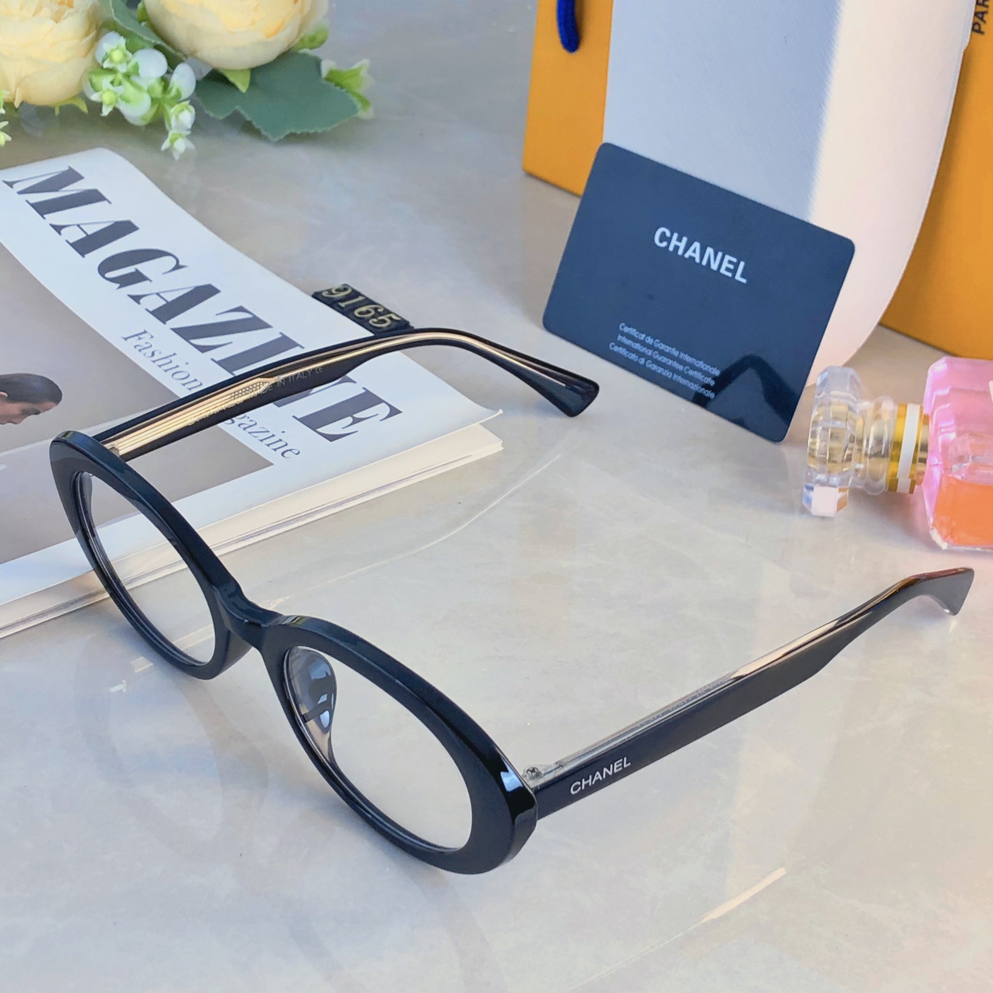 。。Chane*复古猫眼椭圆形眼镜框女韩版时髦氛围感粗框素颜眼镜架