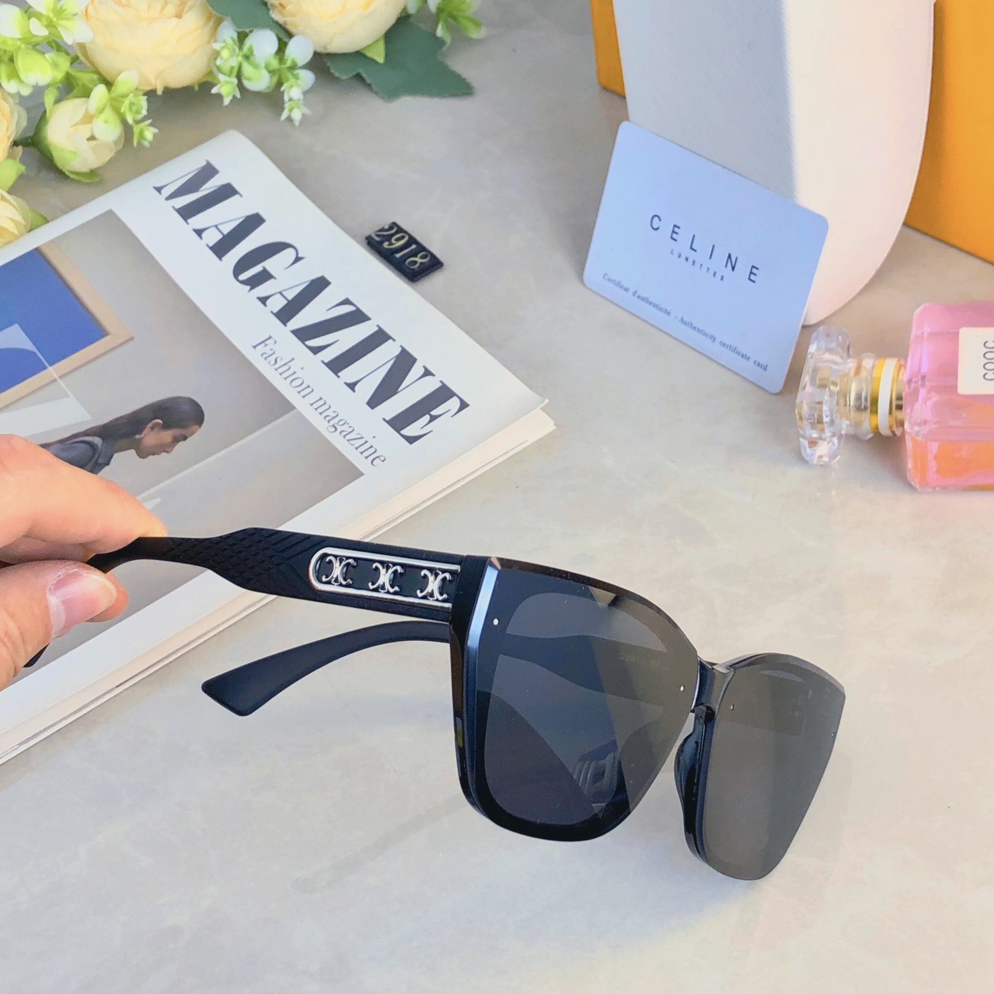 。。Celin*2026年新款复古百搭方框高级感防紫外线防晒