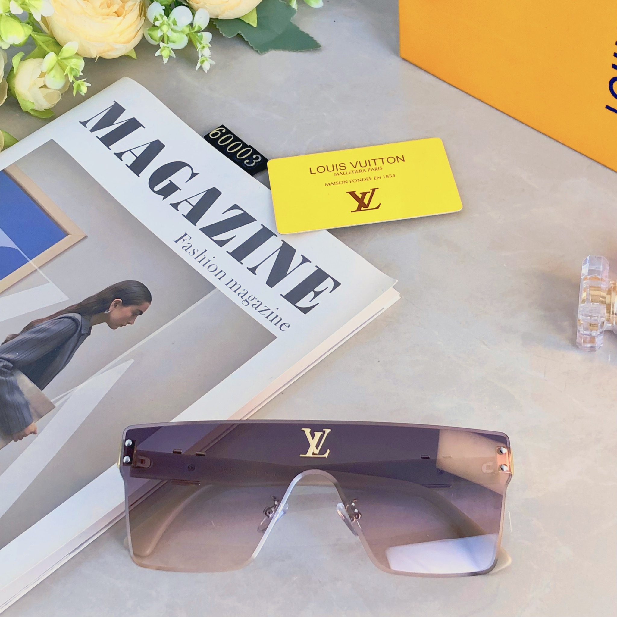 。。Louis vuitto*2026新款个性无框太阳眼镜男女百搭高级感大框显瘦墨镜防紫外线潮