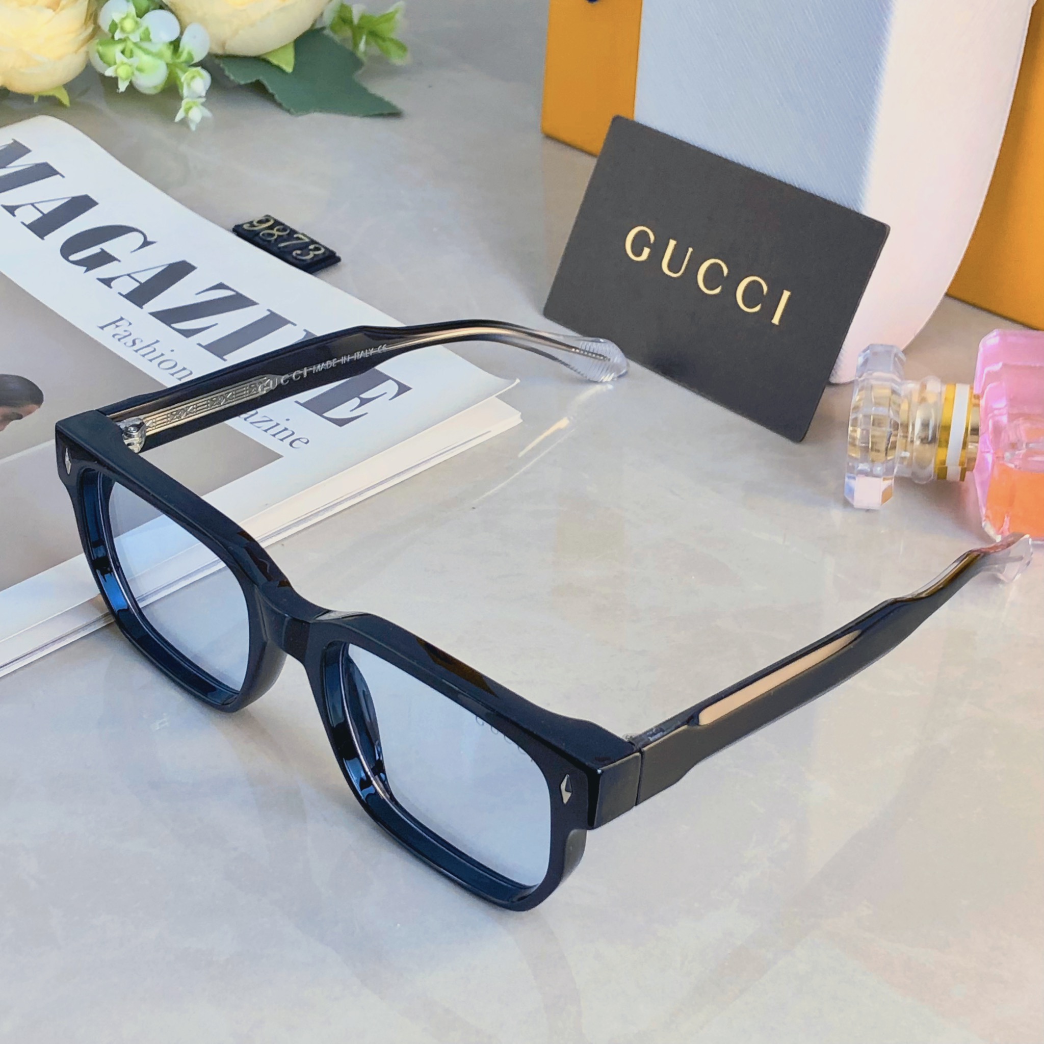 。。Gucc*墨镜个性潮流网红明星街拍防紫外线旅游眼镜情侣太阳镜男女