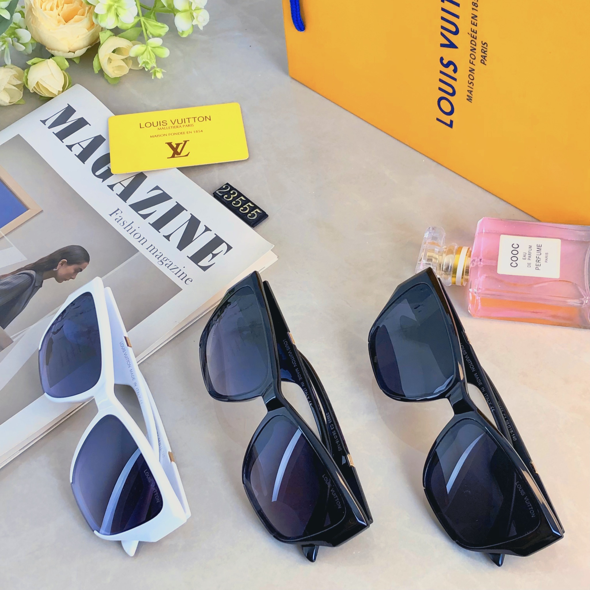 。。Louis vuitto*韩版方形墨镜个性新款太阳眼镜圆脸凹造型时髦高级感太阳镜