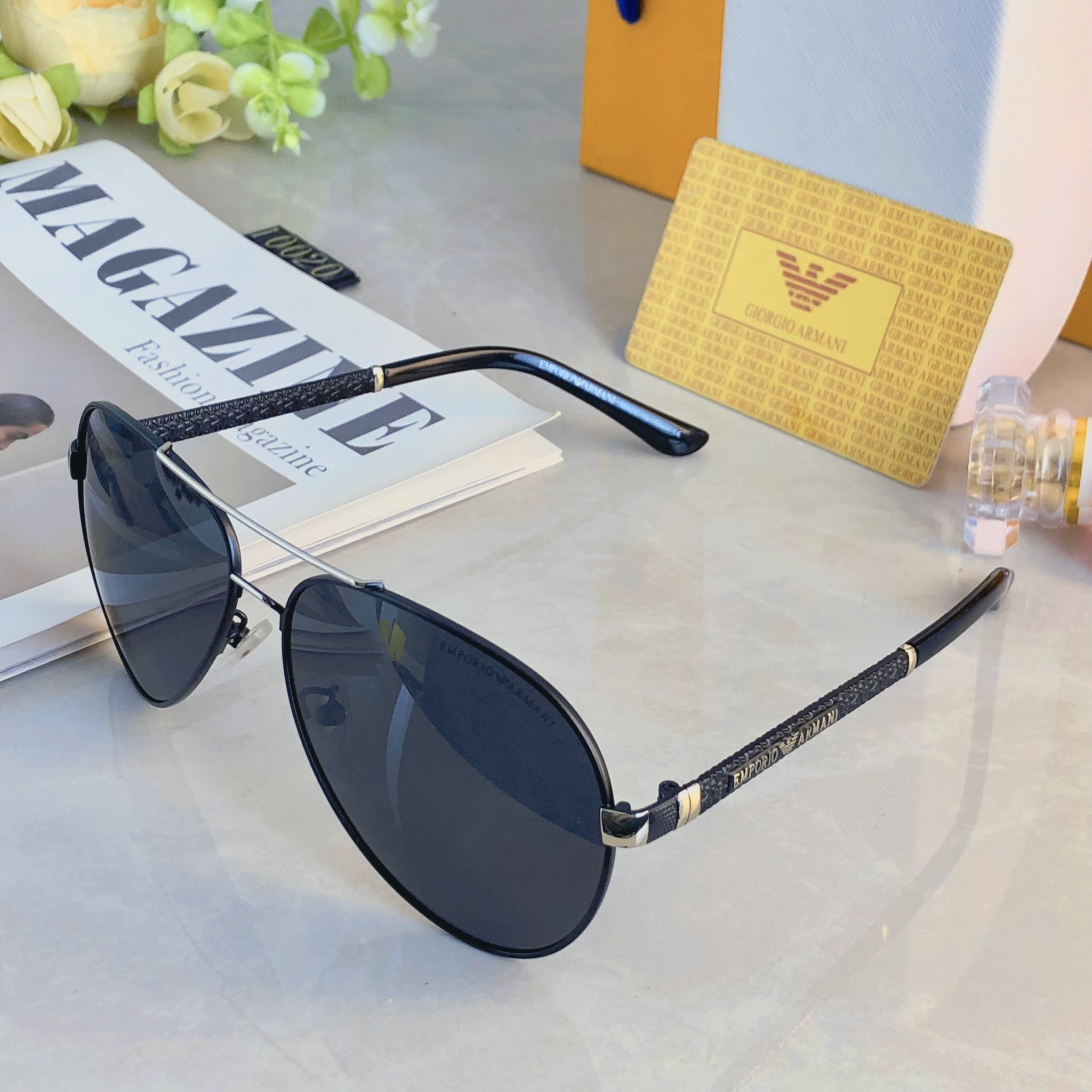 。。Arman*2026新款偏光太阳镜男士时尚金属框墨镜蛤蟆镜户外钓鱼开车驾驶镜