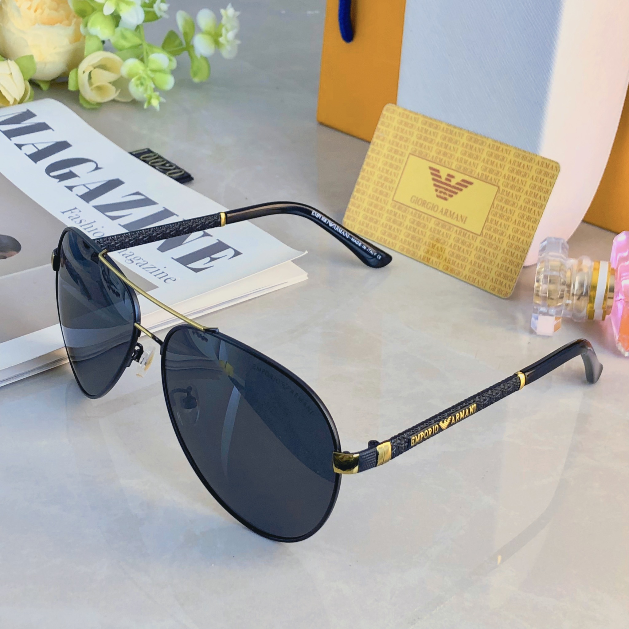 。。Arman*2026新款偏光太阳镜男士时尚金属框墨镜蛤蟆镜户外钓鱼开车驾驶镜