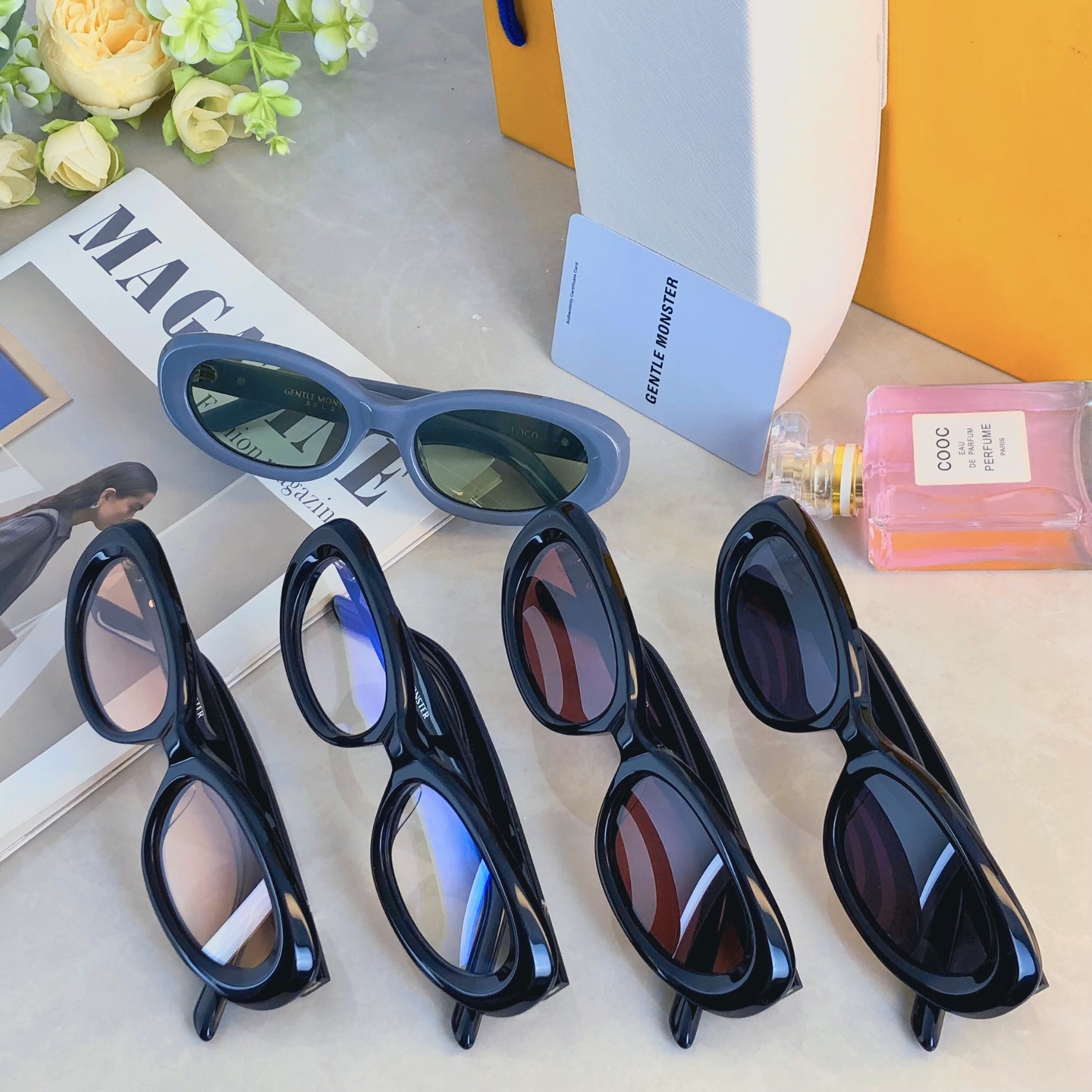 。。墨镜女高级感ins潮2026网红款小框遮阳凹造型防紫外线太阳镜男潮