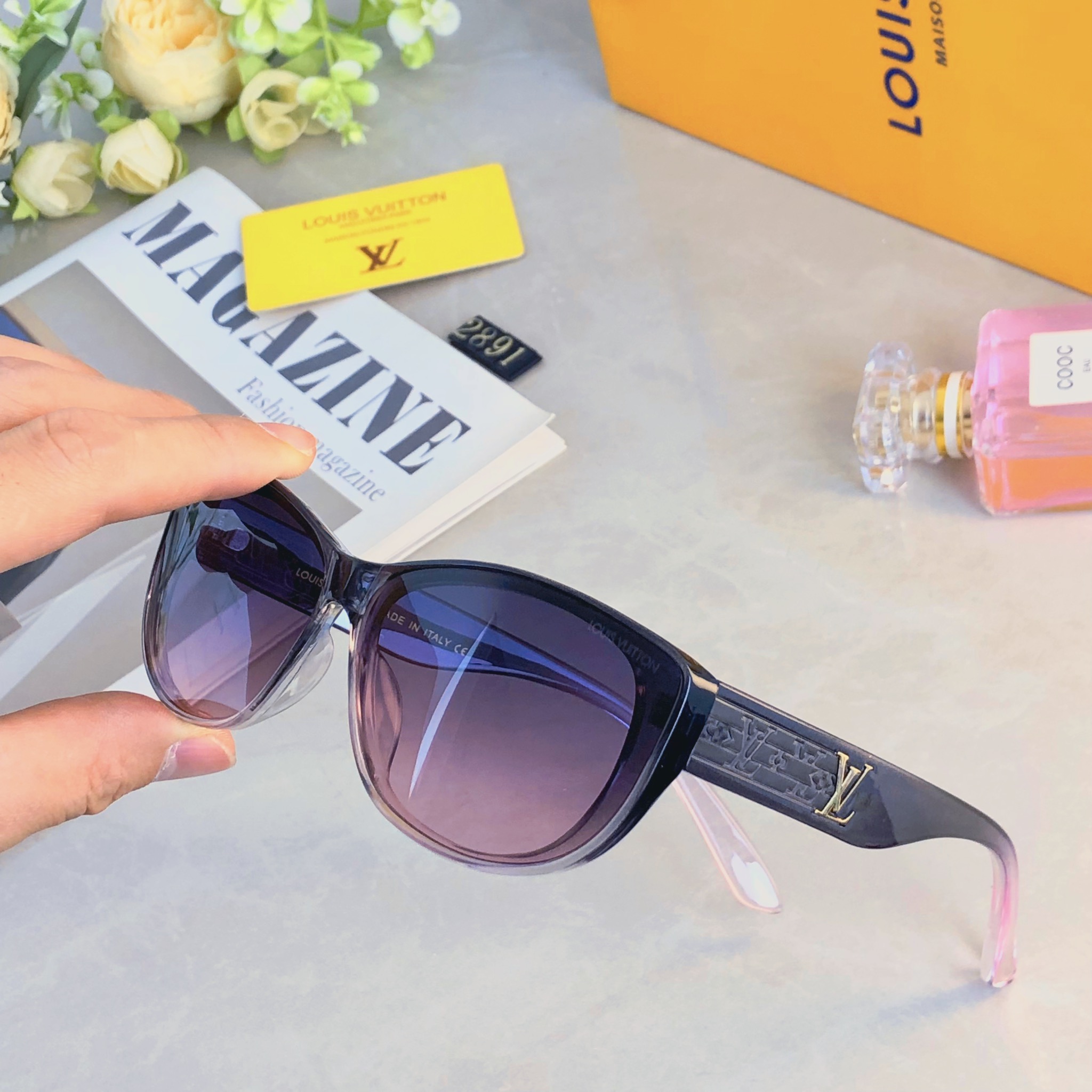 。。Louis vuitto*墨镜女款高级感显瘦百搭2026新款适合方圆脸海边防晒太阳眼镜