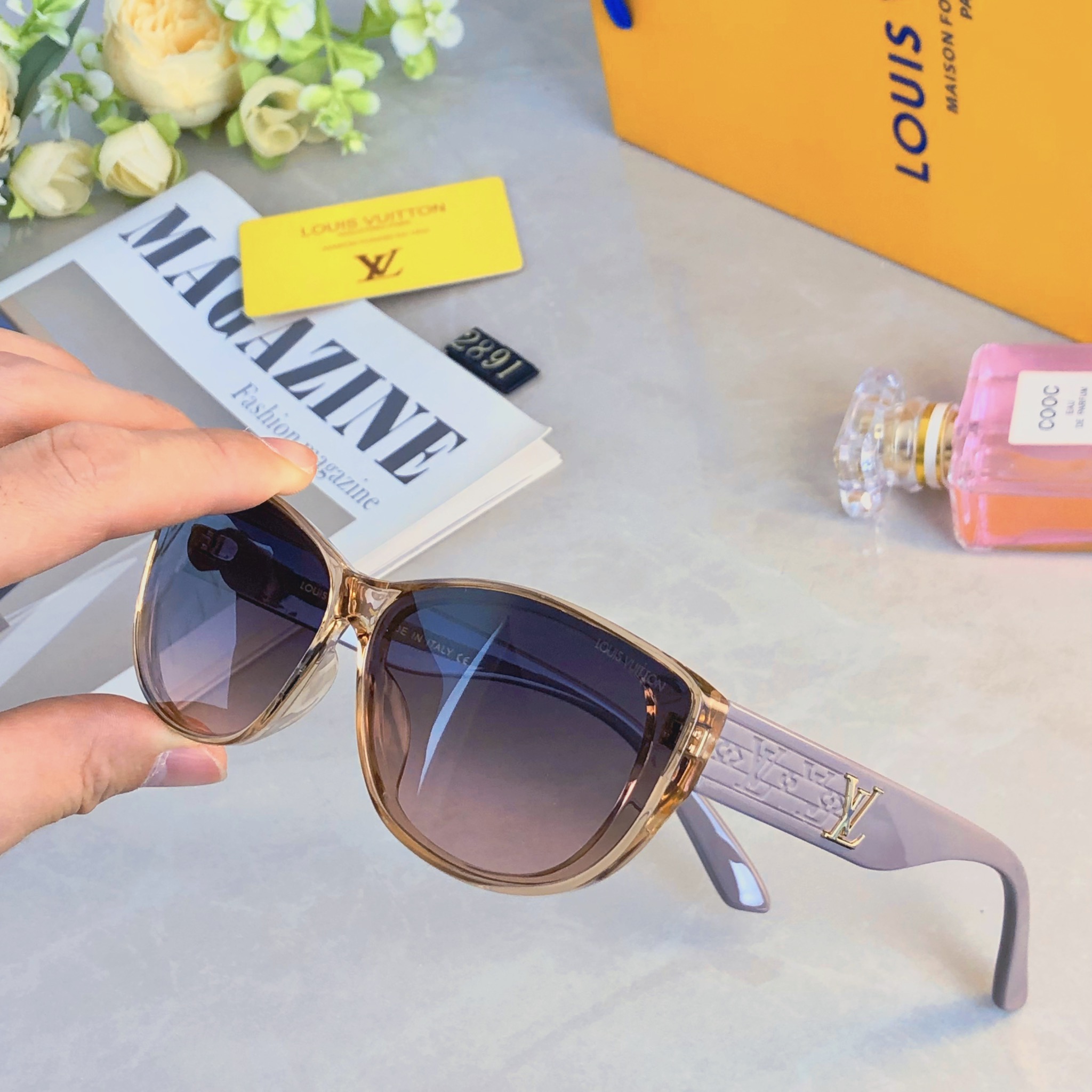 。。Louis vuitto*墨镜女款高级感显瘦百搭2026新款适合方圆脸海边防晒太阳眼镜